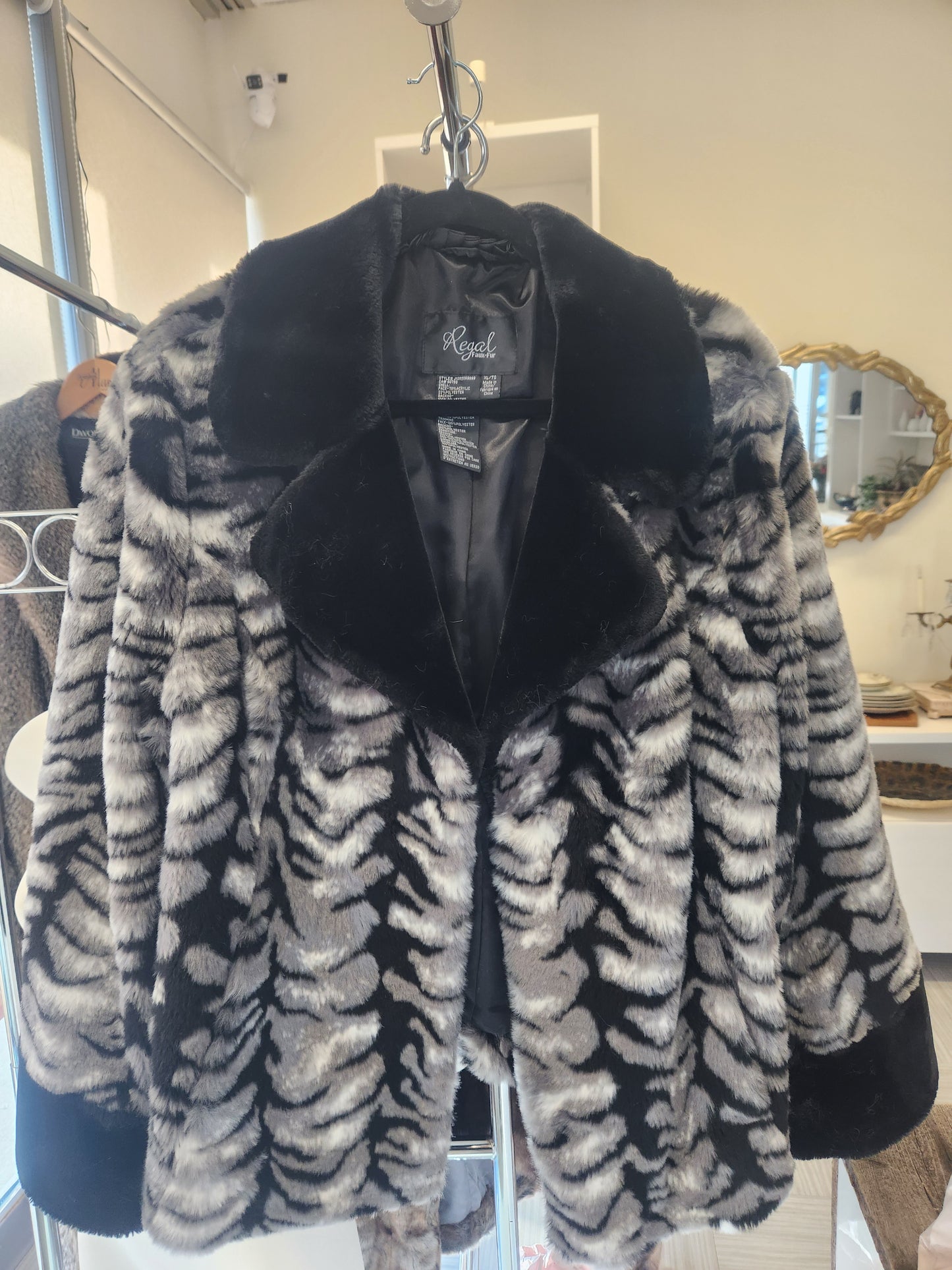 Grey Regal Faux Fur