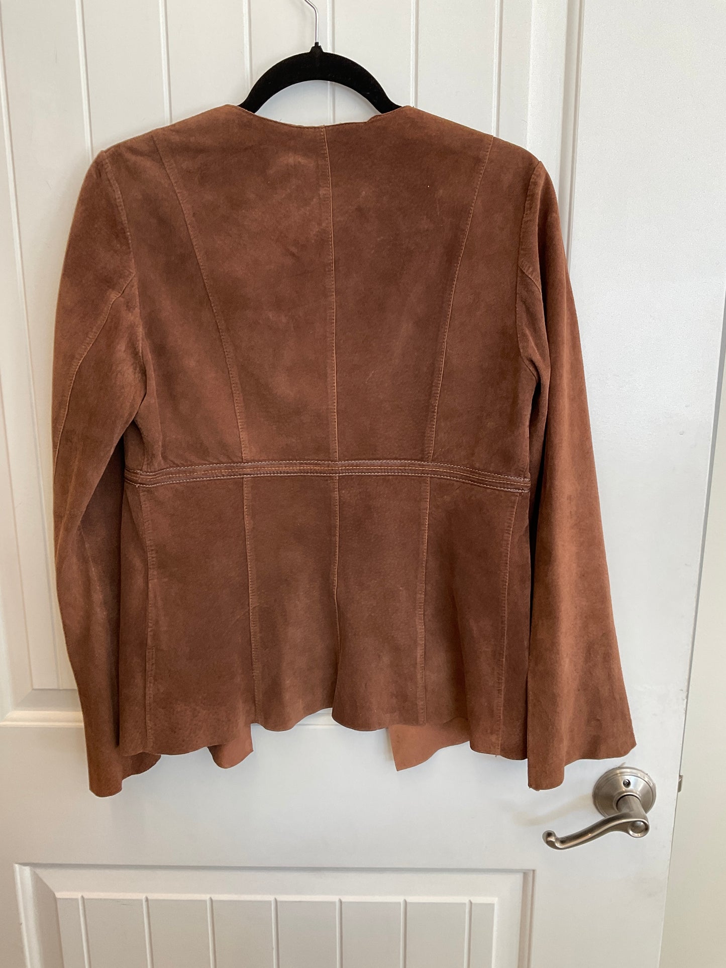 Vintage Danier suede leather jacket with leather tie size small