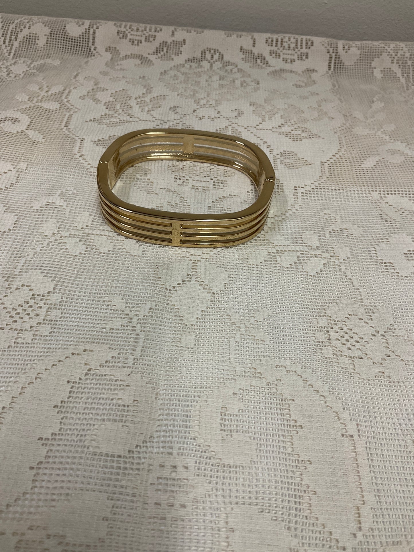 Gold cuff bangle