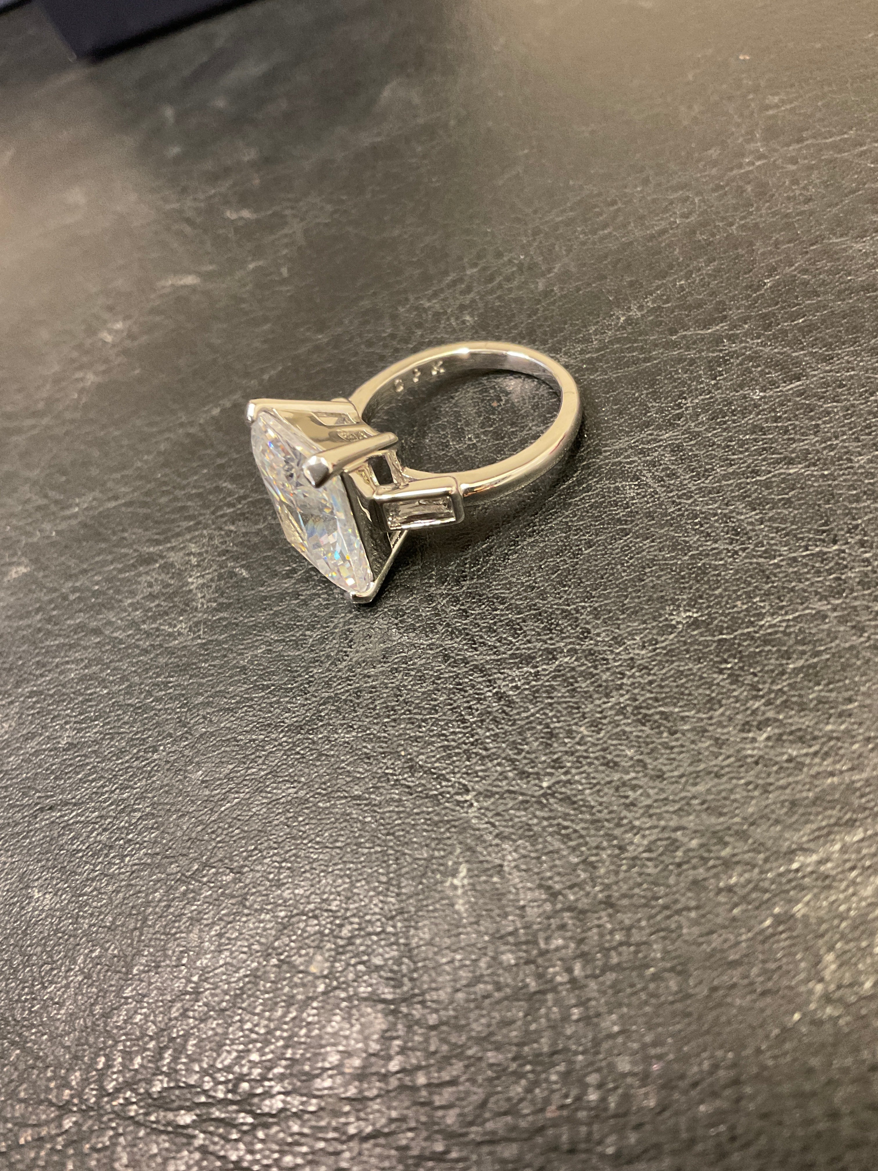 Princess Cut Square Cubic Zirconia Baguette