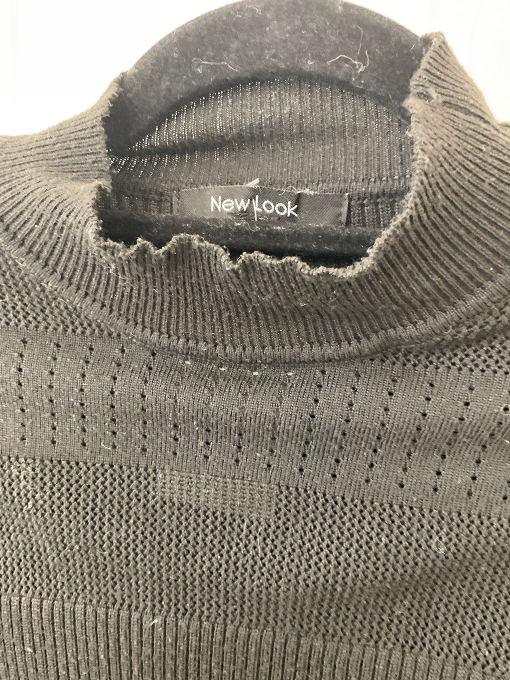 New look knitted black dress
