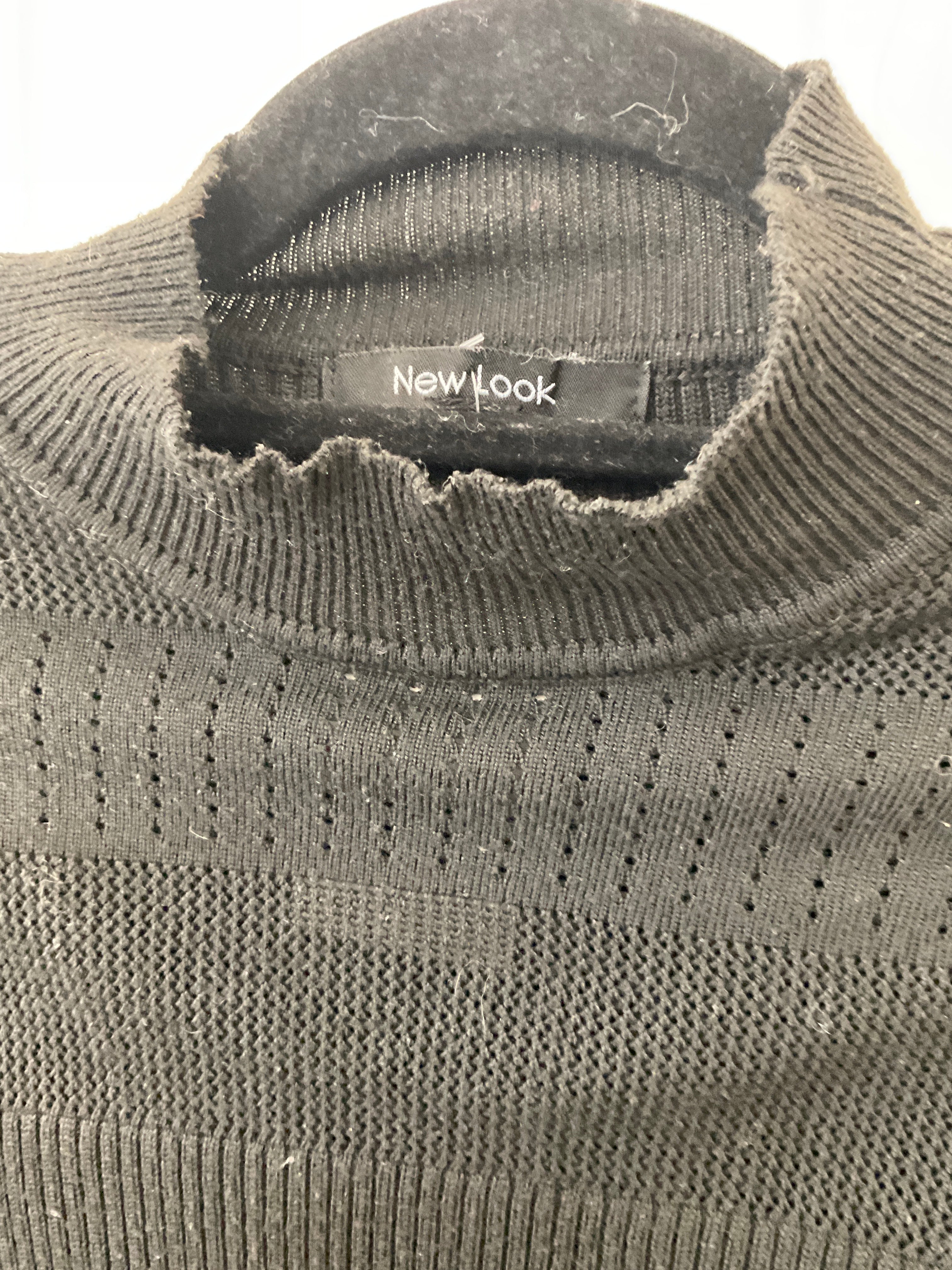 New look knitted black dress