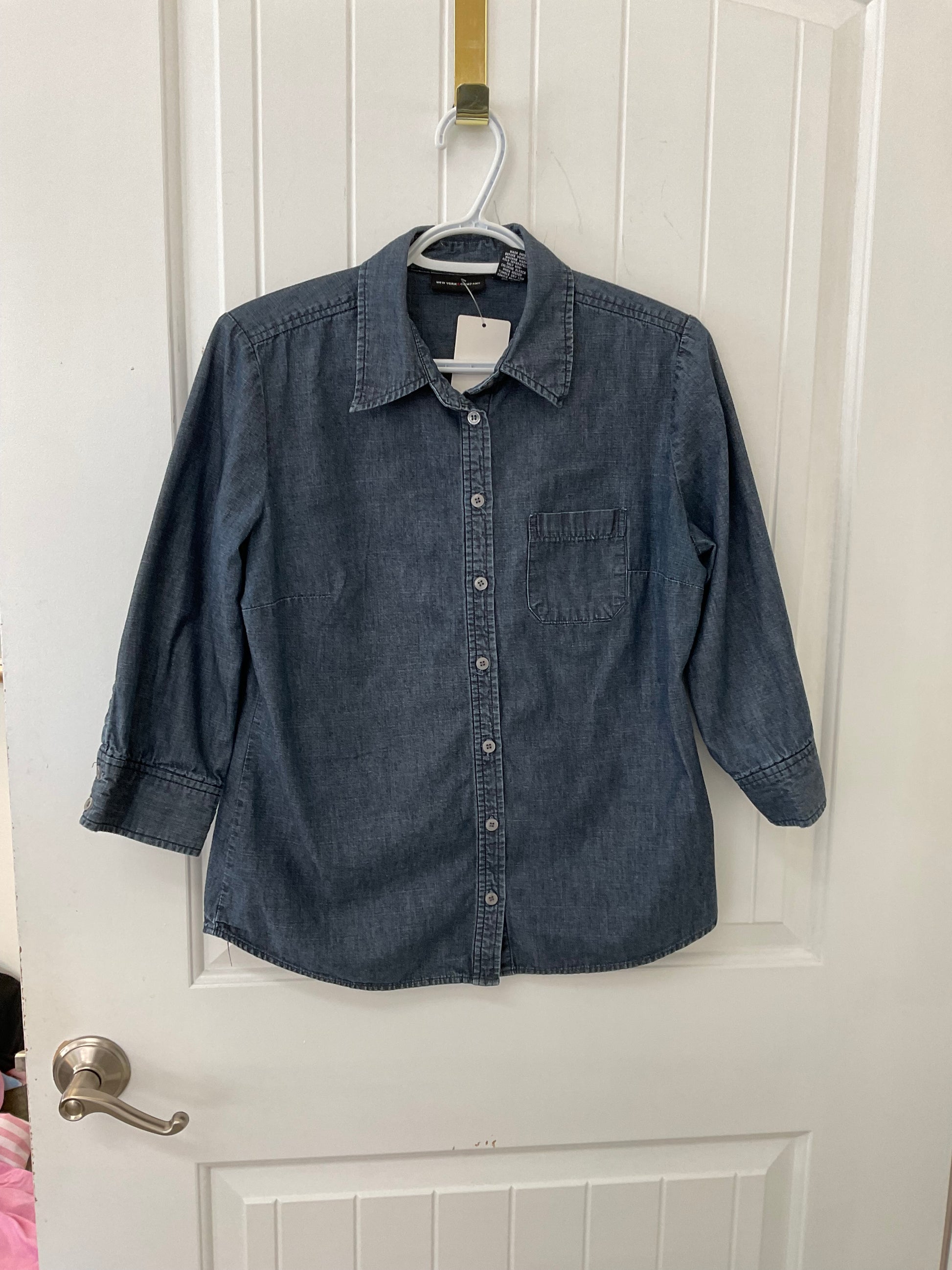 Denim button up