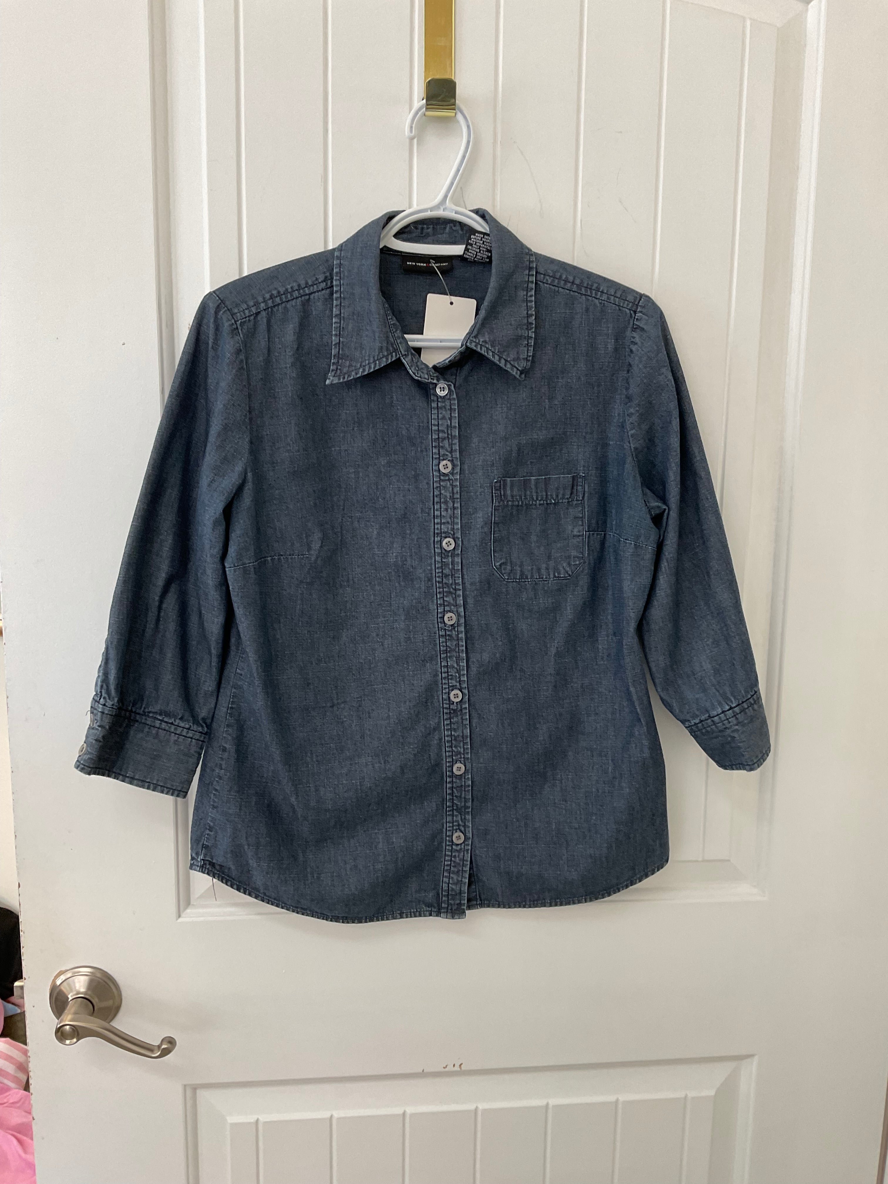 Denim button up