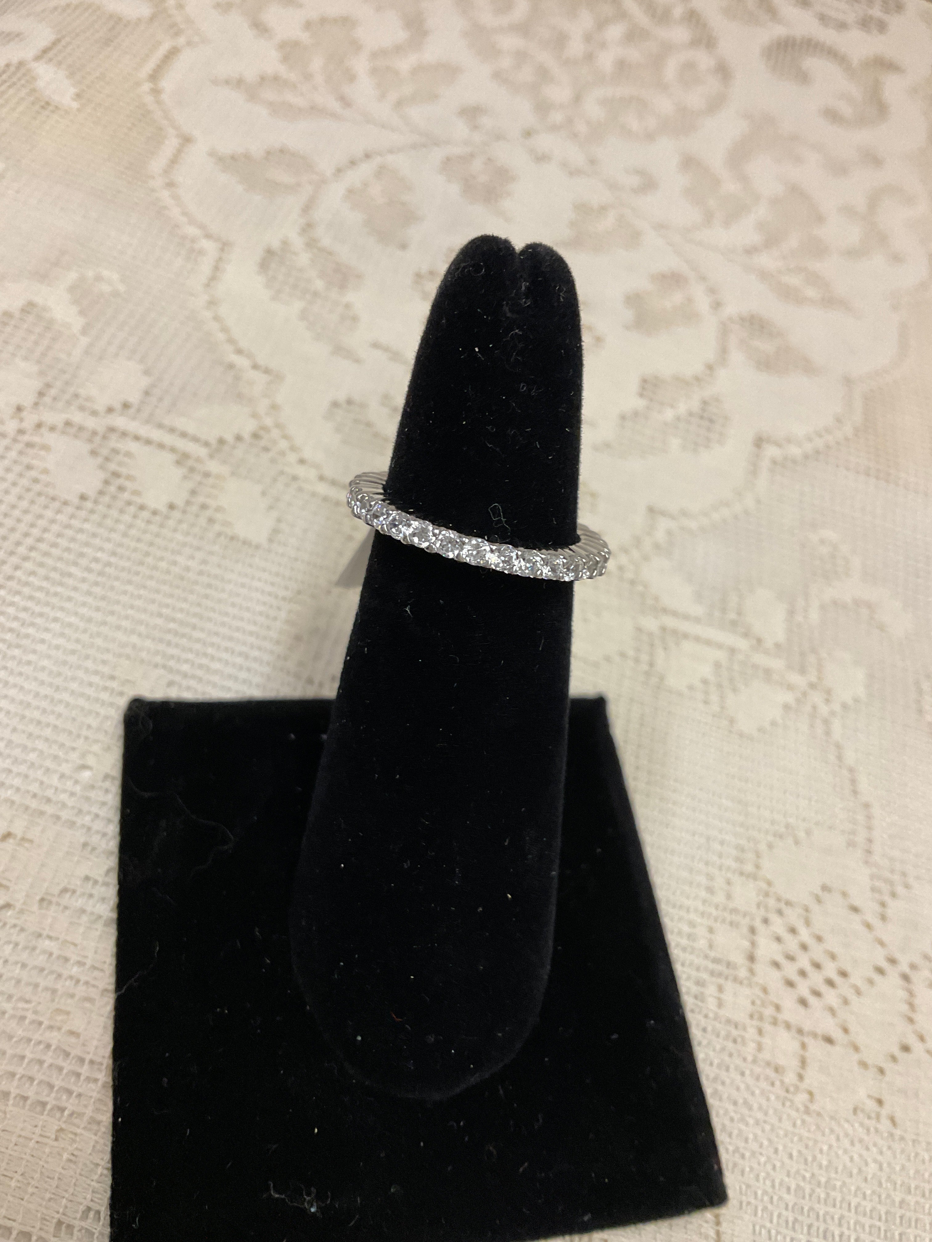 Love eternity ring size 6 stamped 925 cz