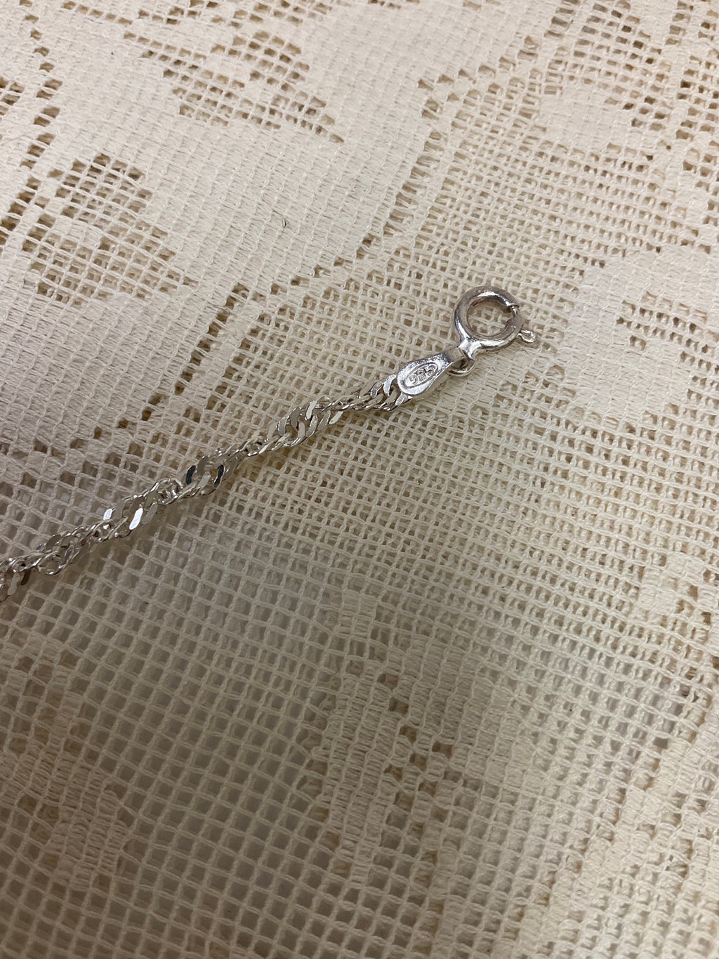 Sterling silver Singapore style 16”