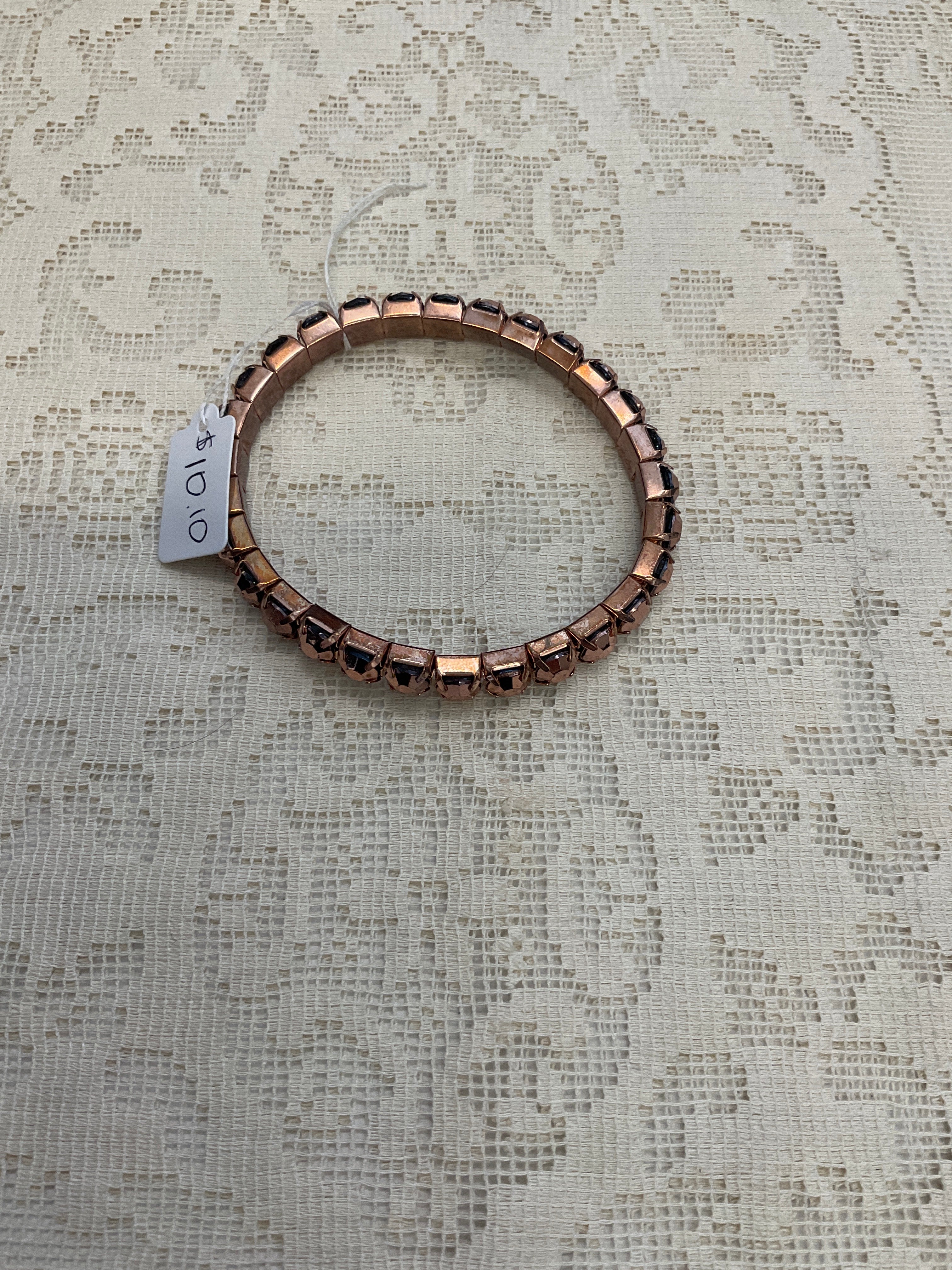 Rose gold rhinestone bracelet