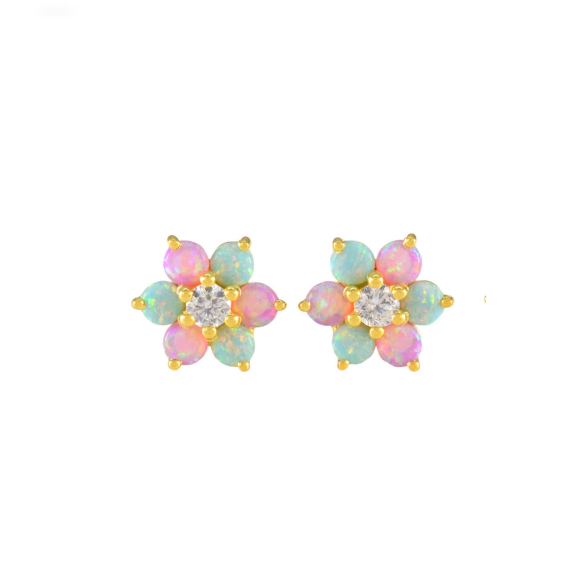 Tropical Opal Fleur Studs