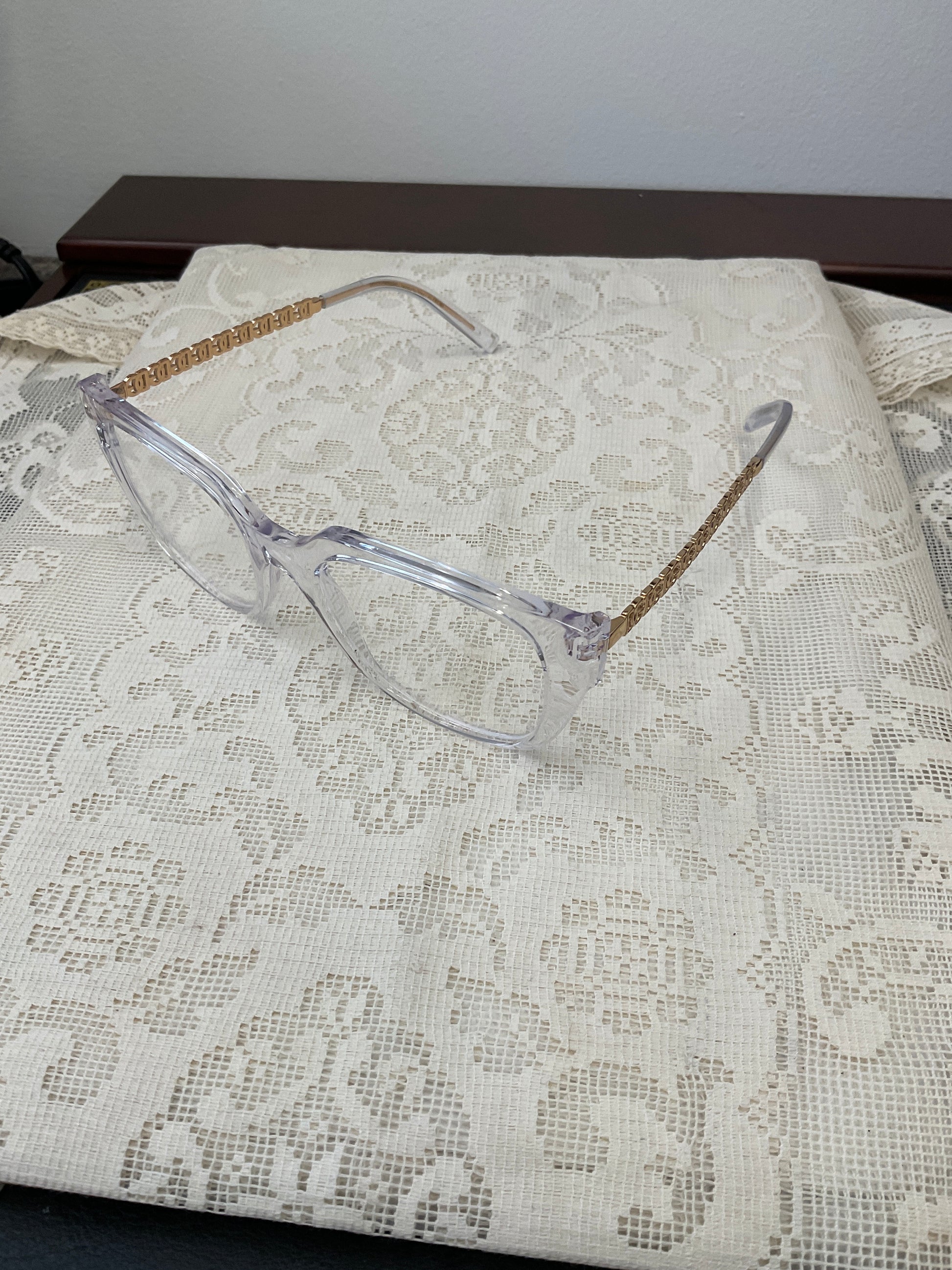 DOLCE & GABBANA clear glasses
