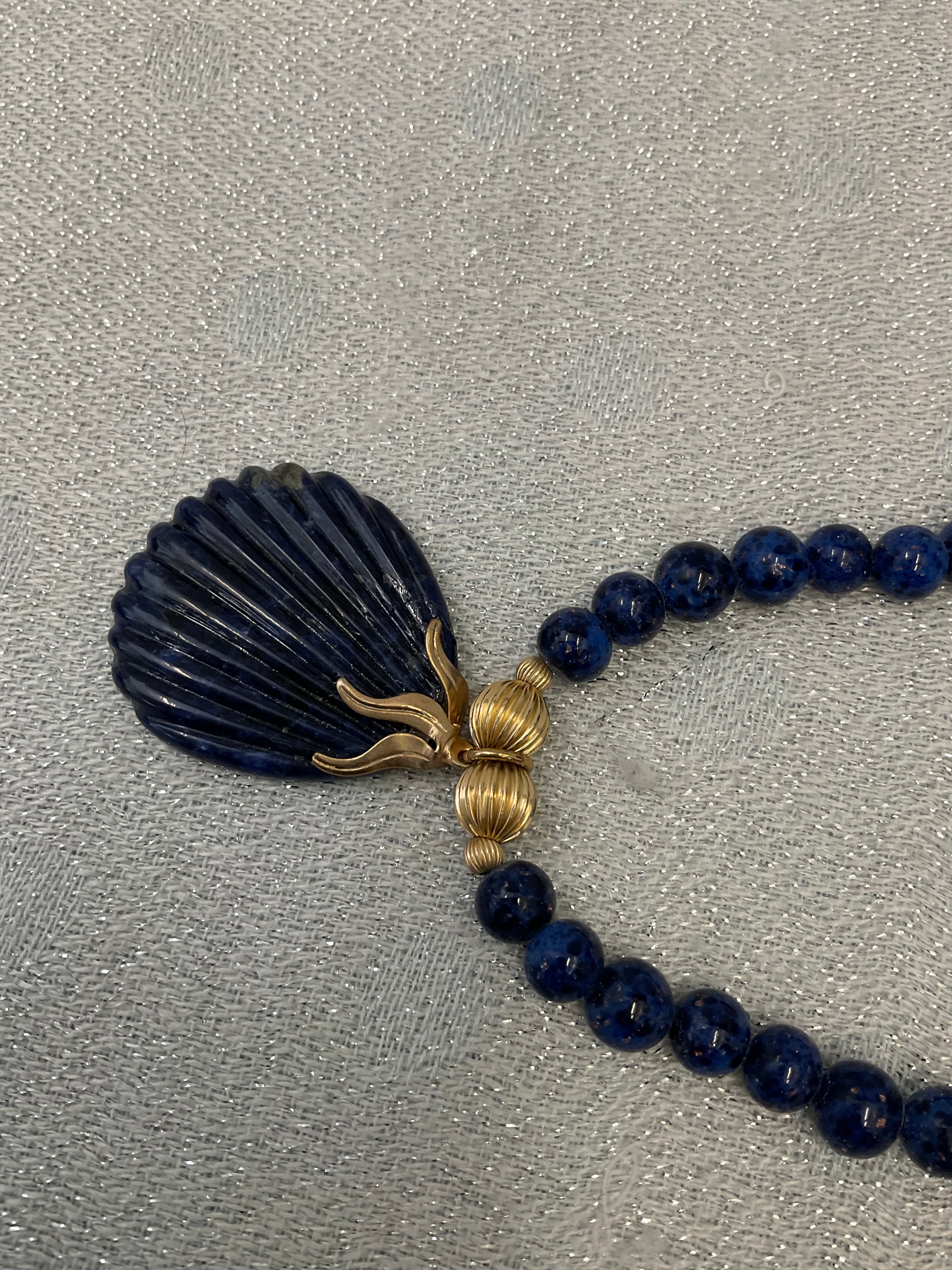 Blue Helga! Branded necklace