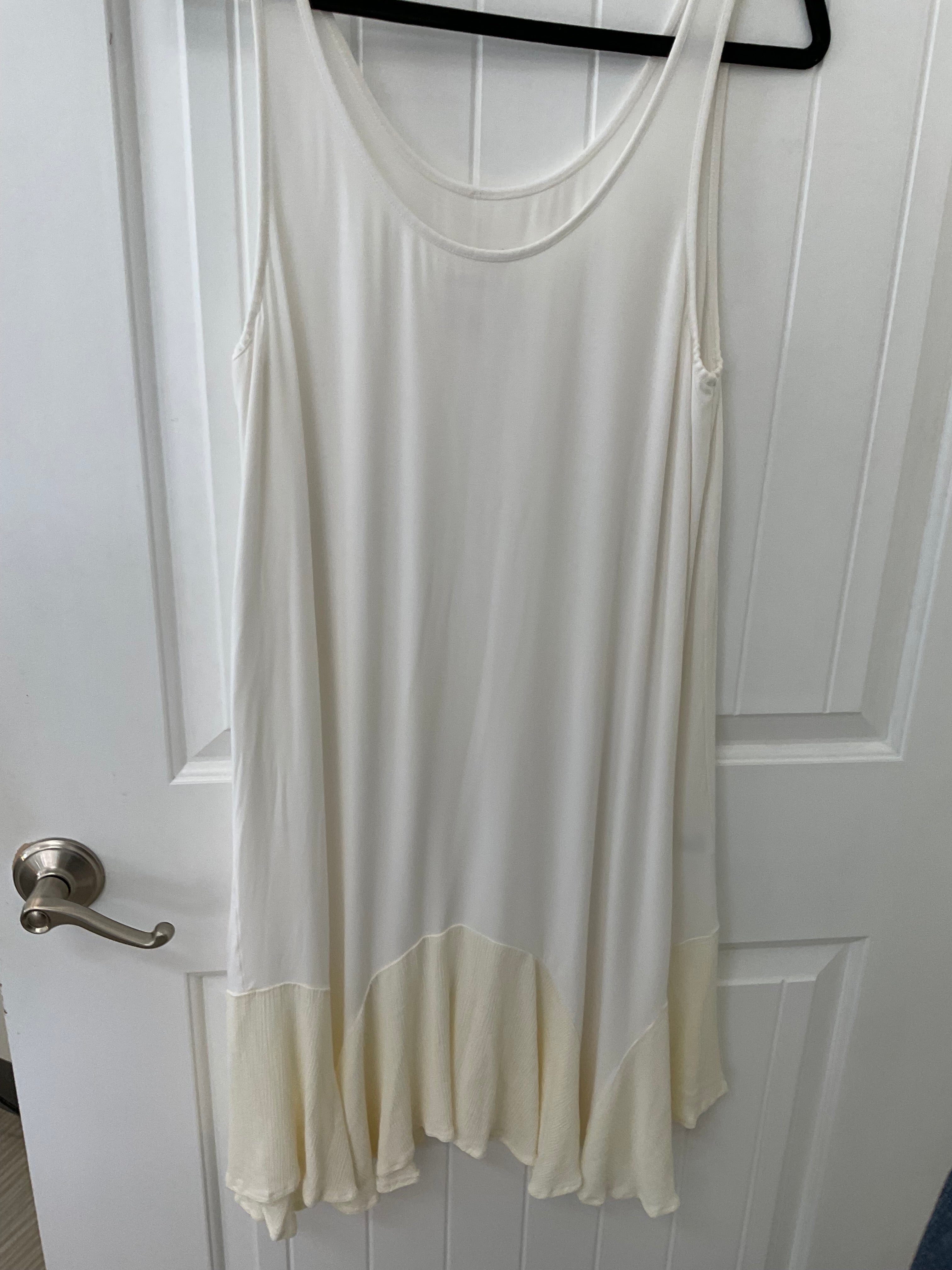 White grace and lace dress