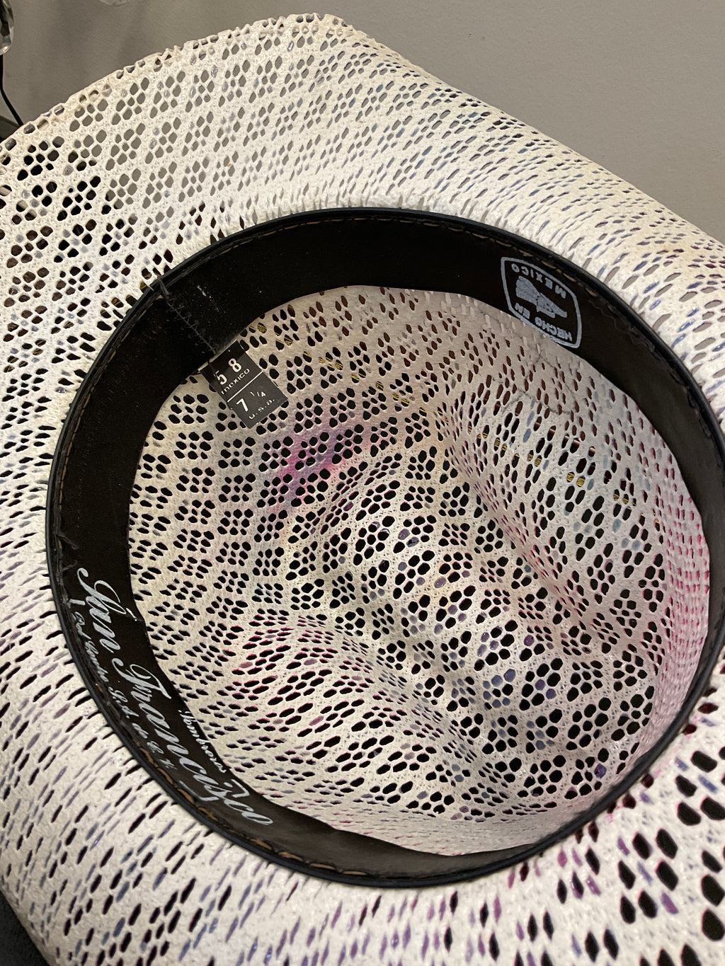 Cowboy hat spray painted