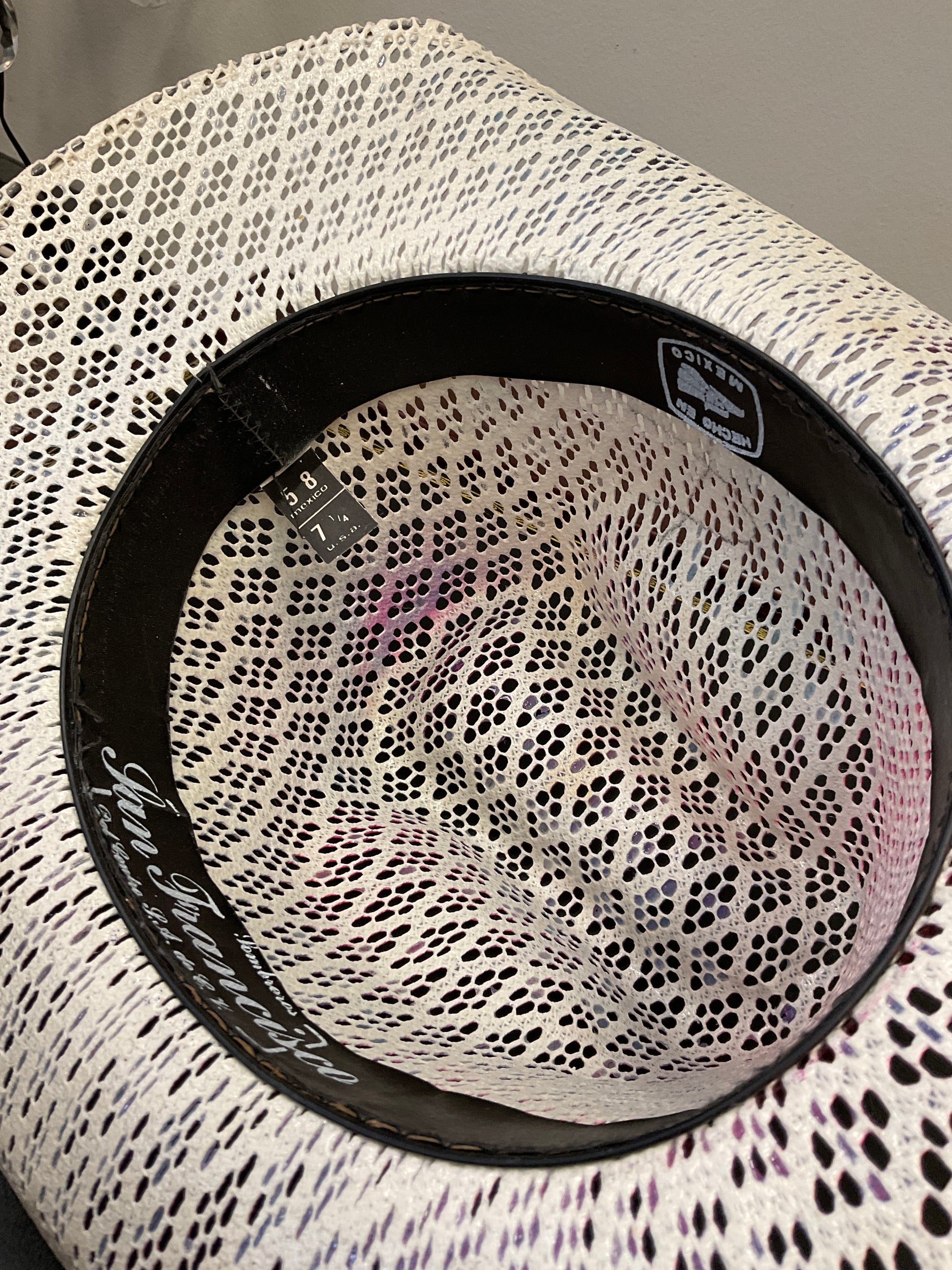 Cowboy hat spray painted