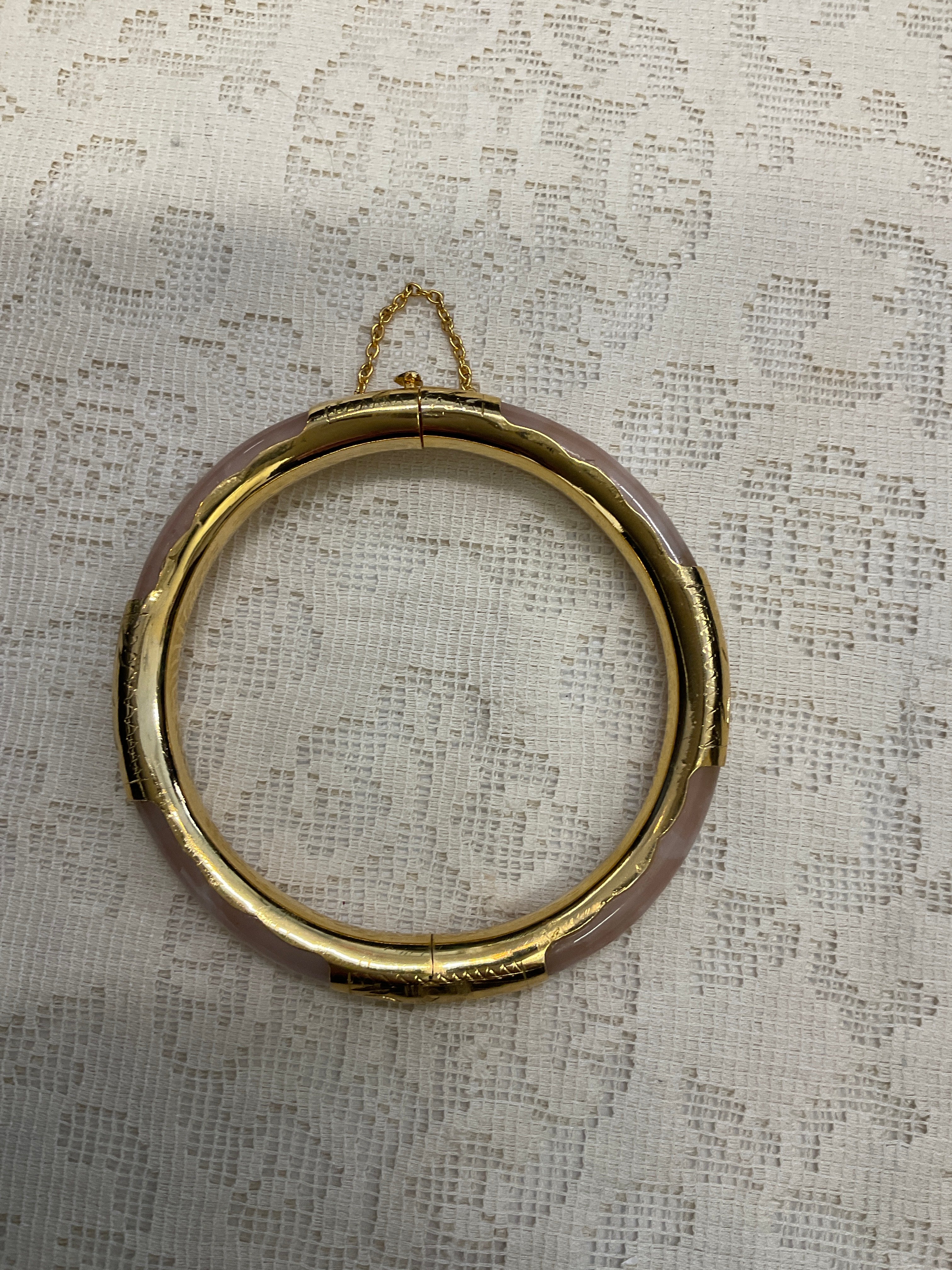 Pink and gold Bangle