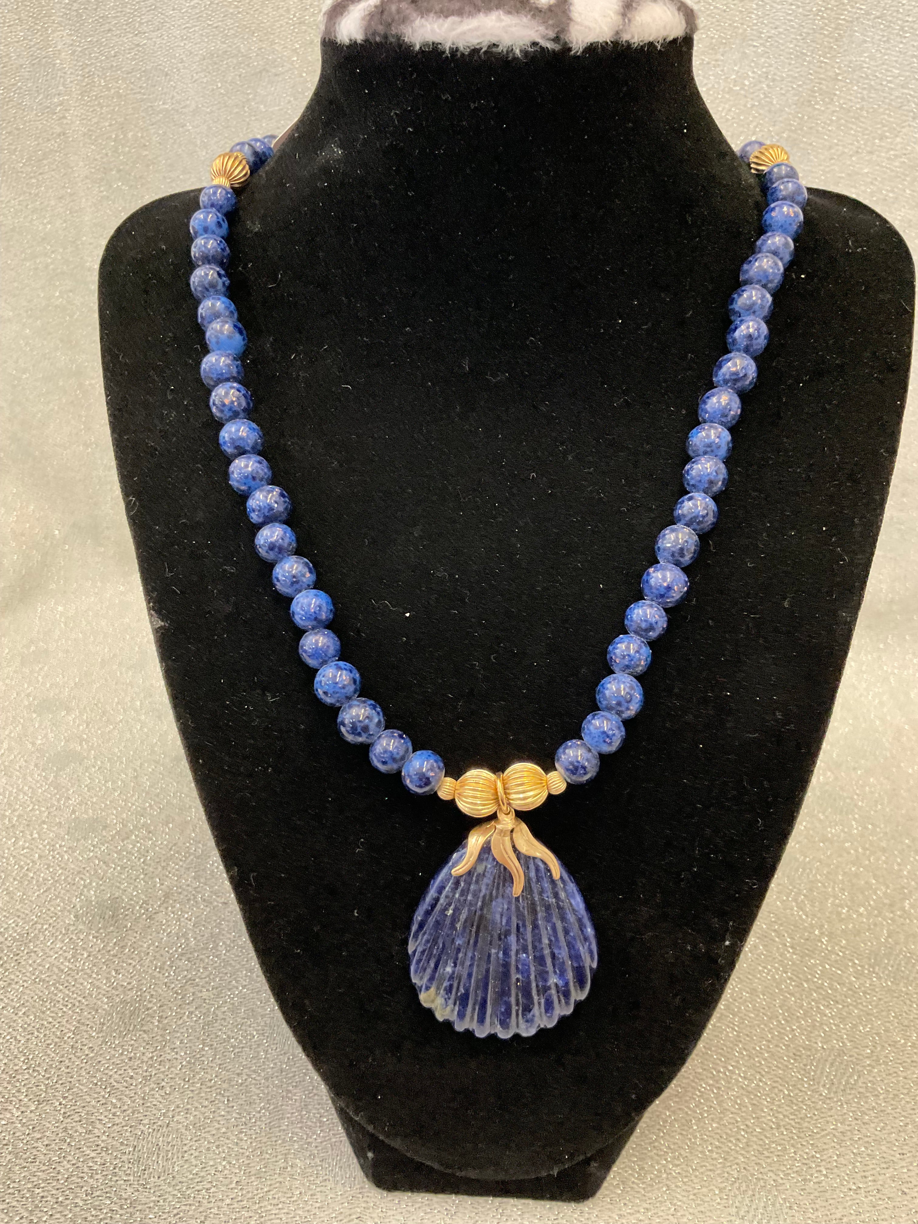 Blue Helga! Branded necklace