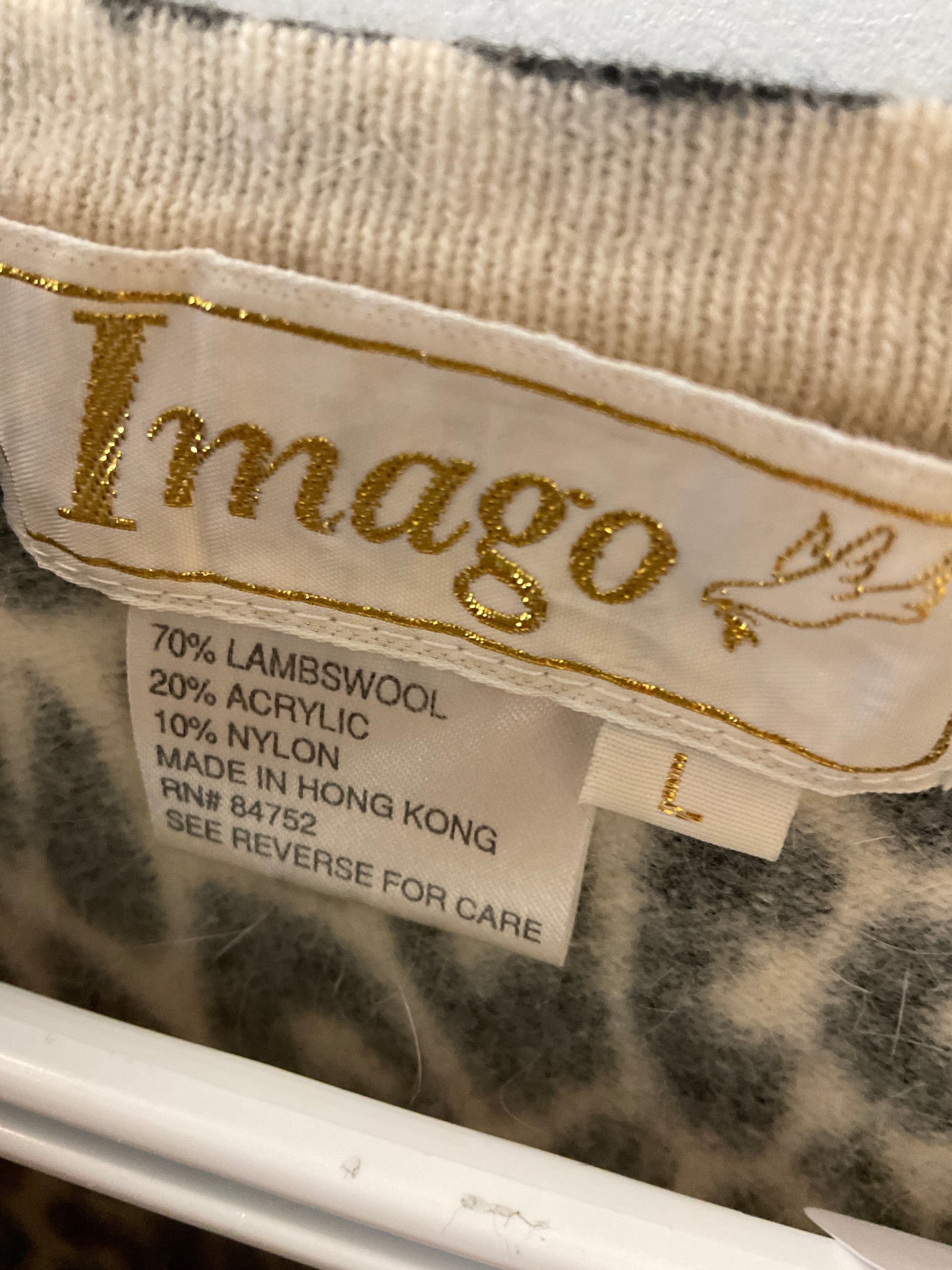 Imago Floral cheetah print crew neck