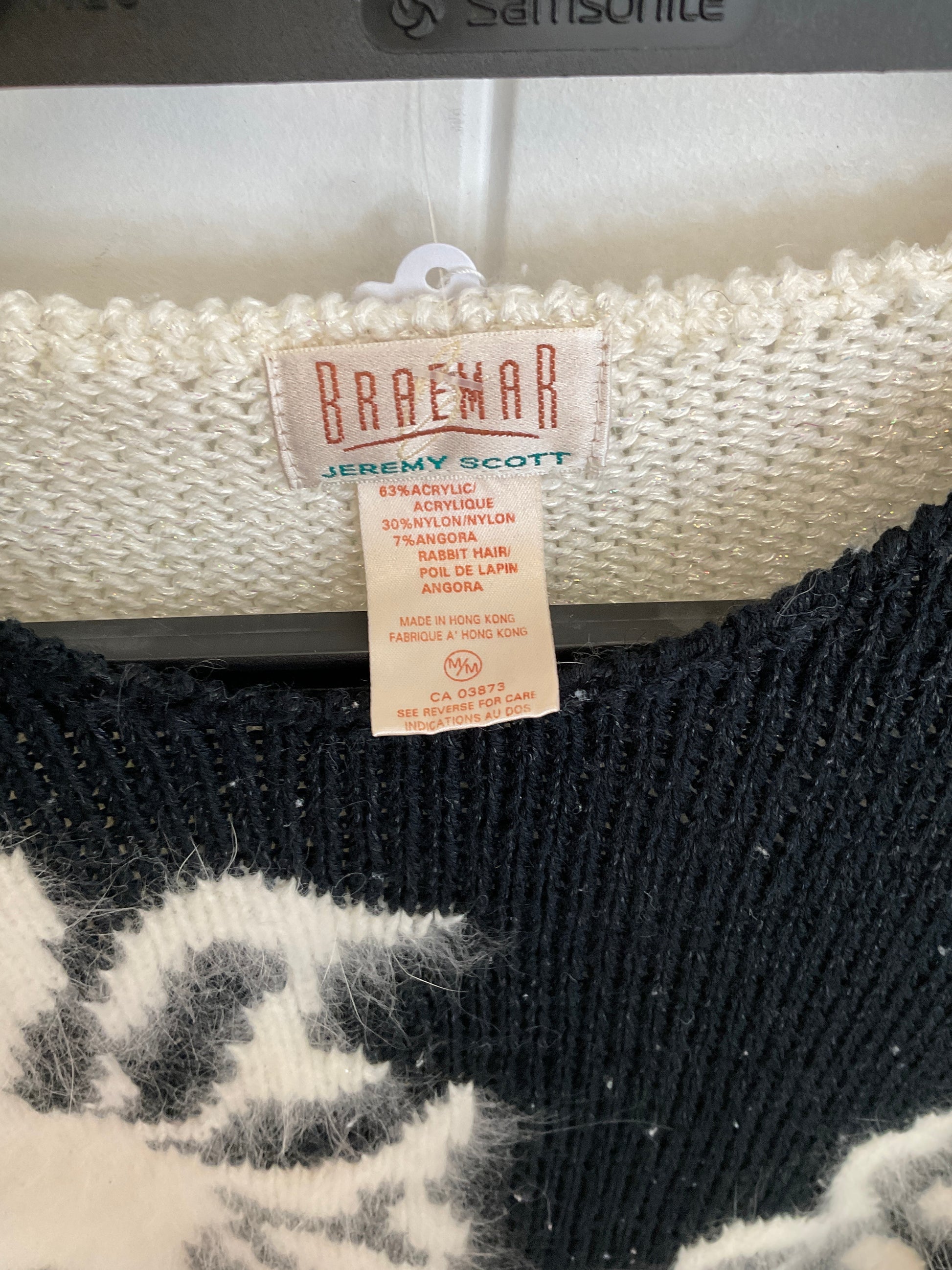 Jeremy Scott knit wear sweater size medium