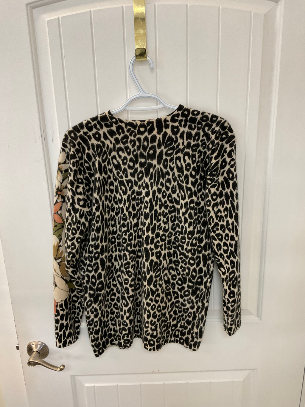 Imago Floral cheetah print crew neck
