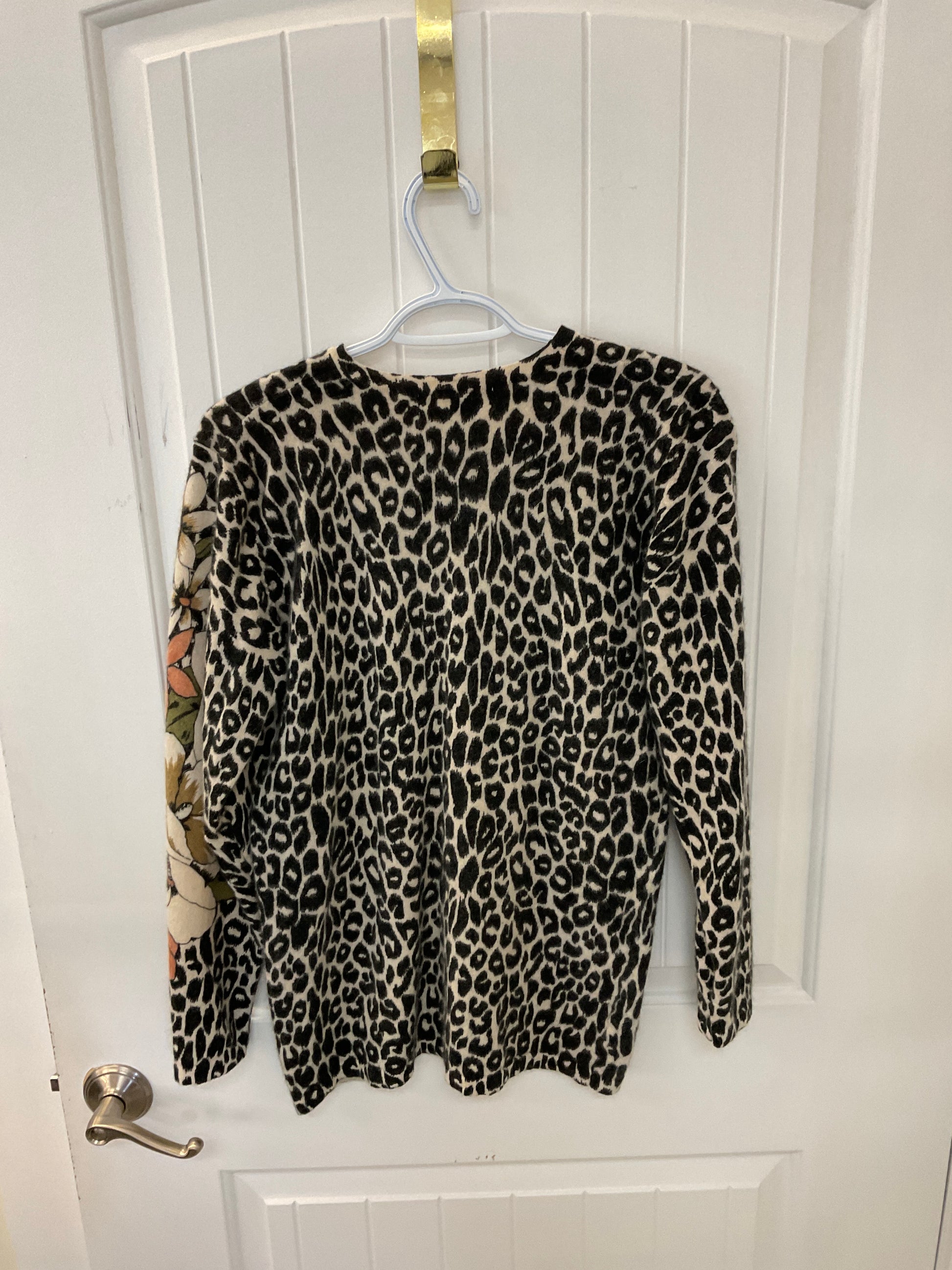 Imago Floral cheetah print crew neck