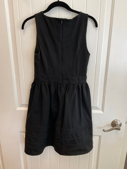 Black dress stretch material touched waistline size small