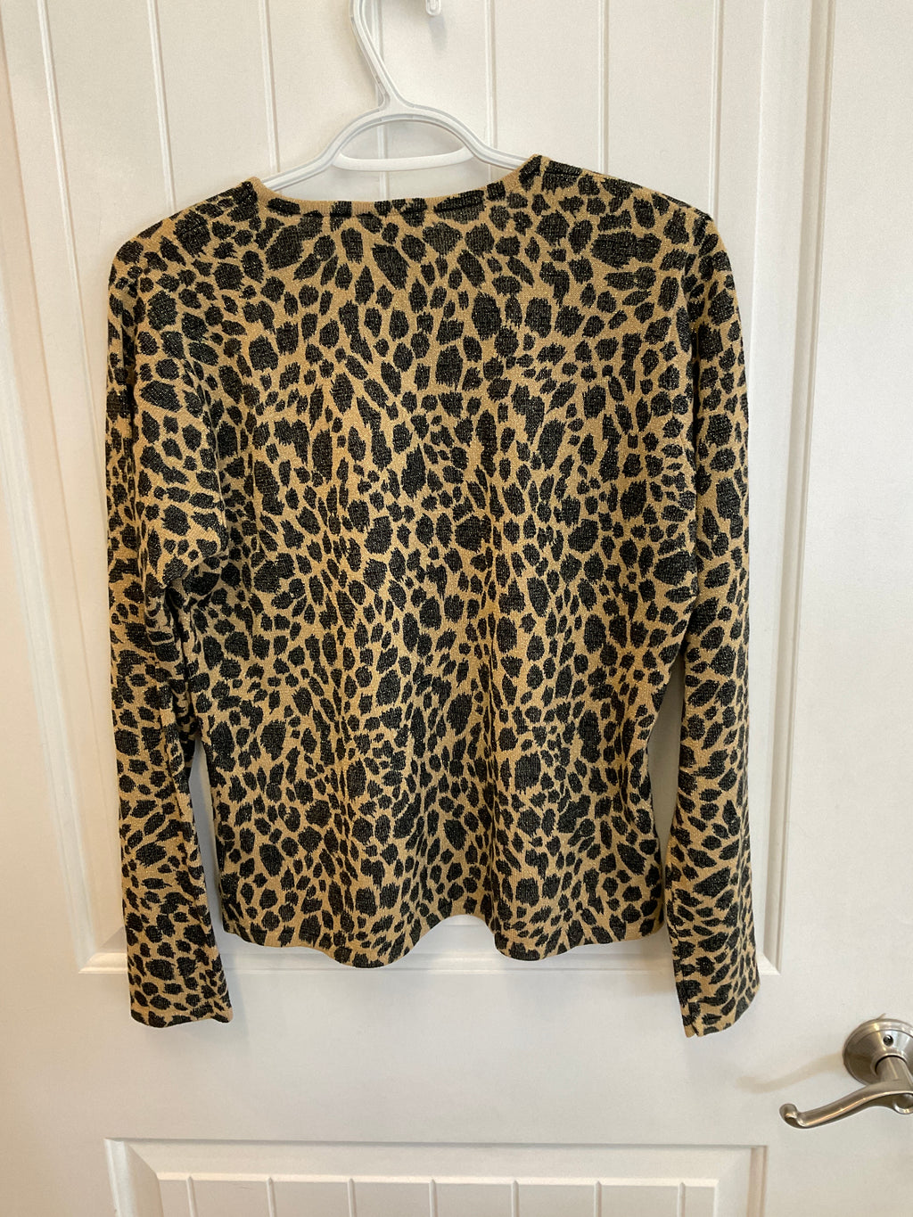 Cheetah print sweater size medium