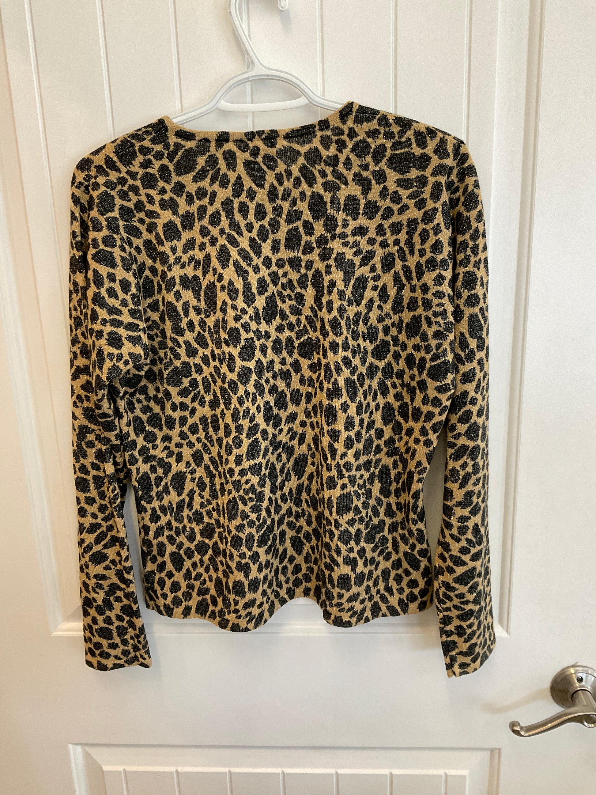 Cheetah print sweater size medium