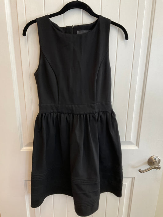 Black dress stretch material touched waistline size small