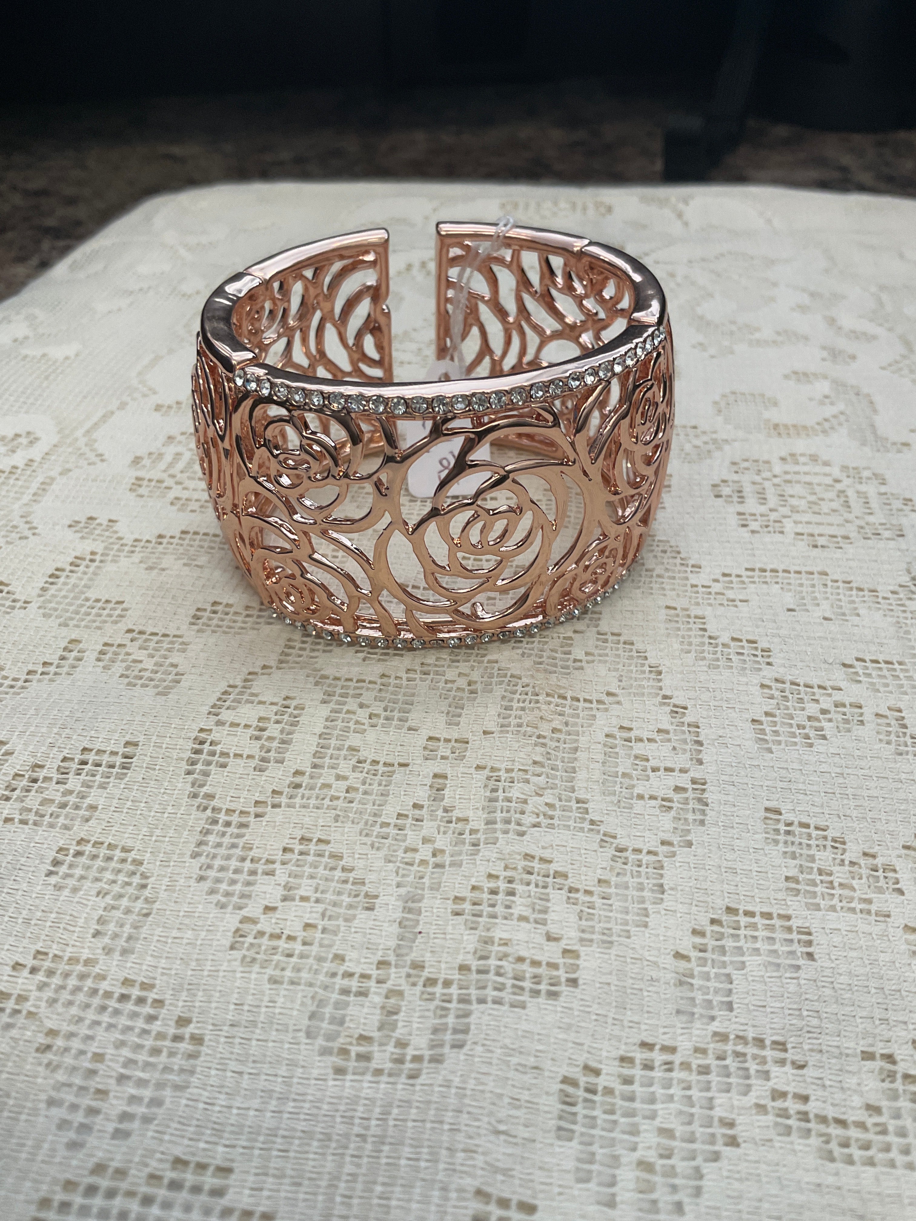 Rose gold Crystal cuff