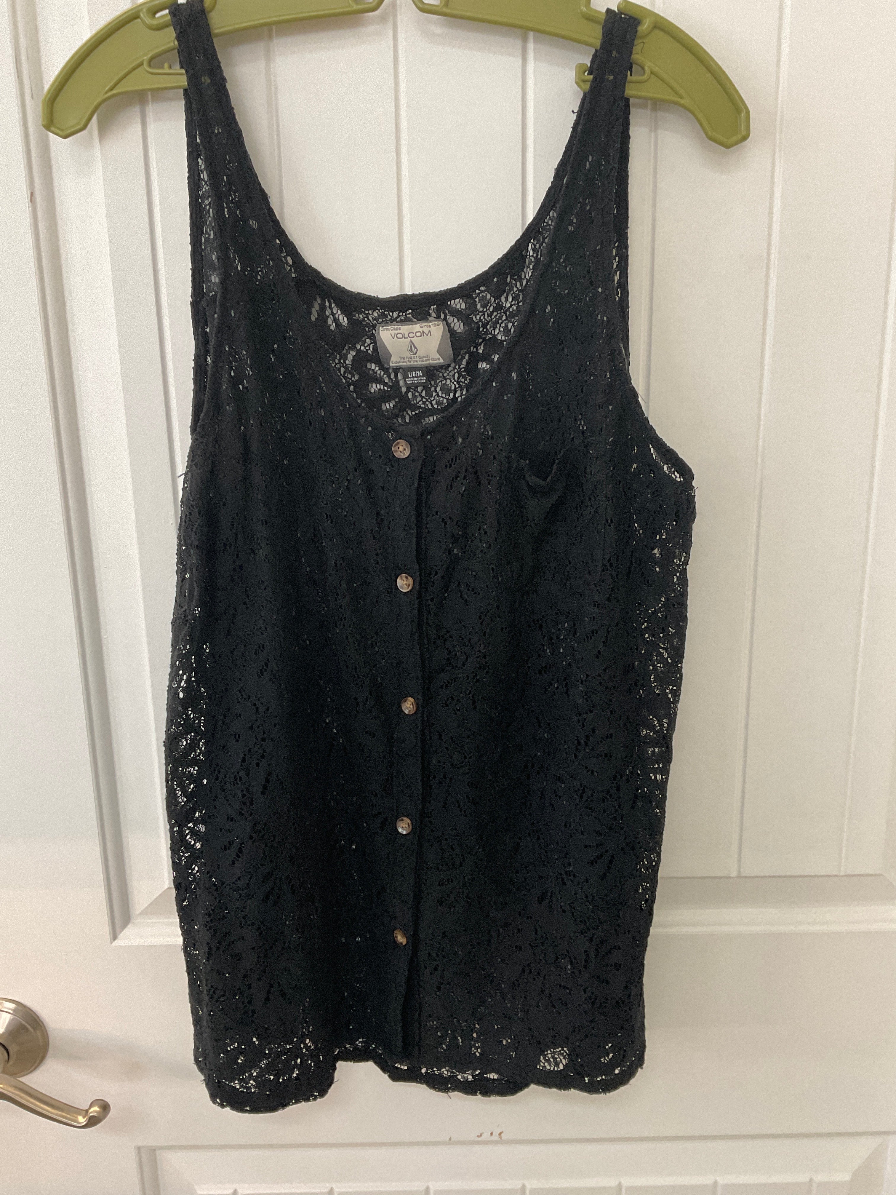 Volcom crochet top size 14 large