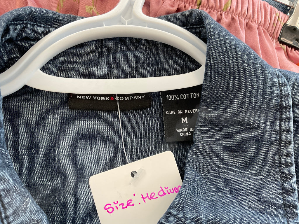 Denim button up