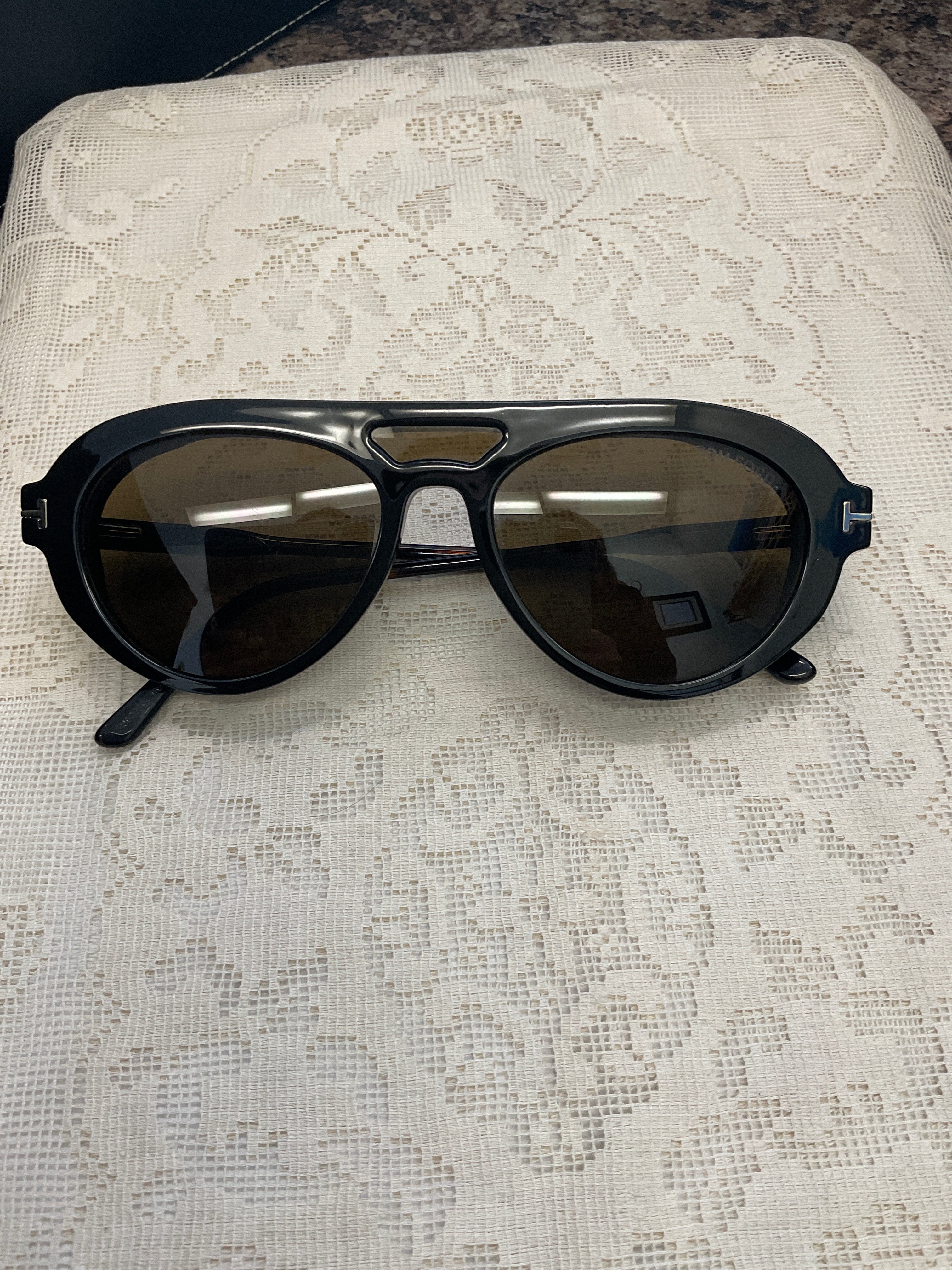 Tom ford prescription glasses with clip on sunglasses