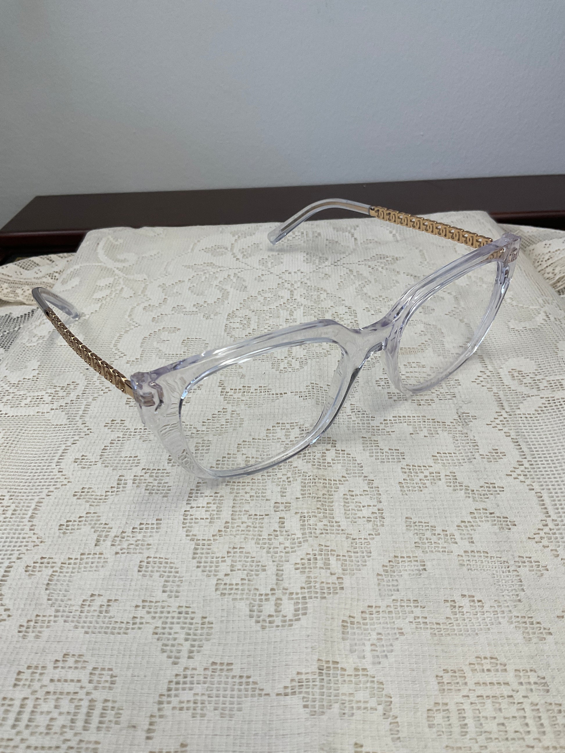 DOLCE & GABBANA clear glasses