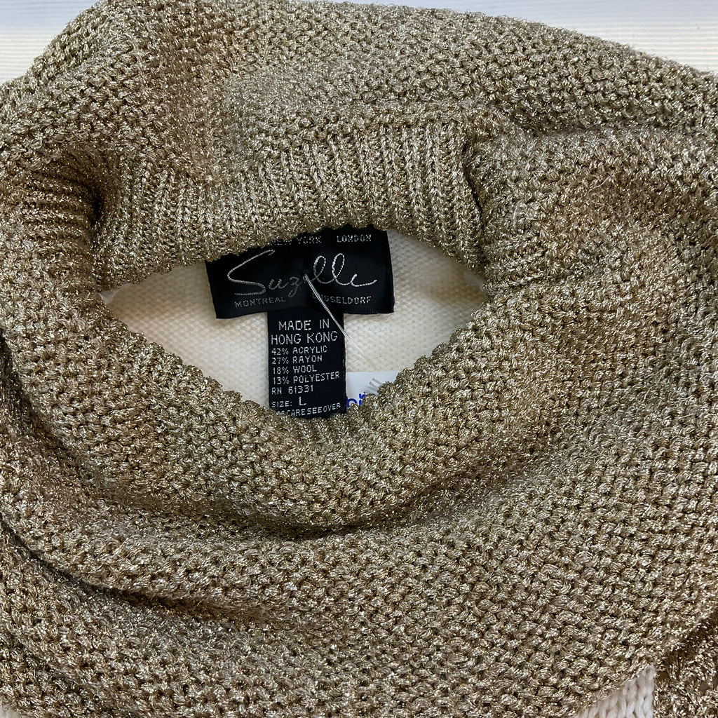 Gold and beige sweater knitwear