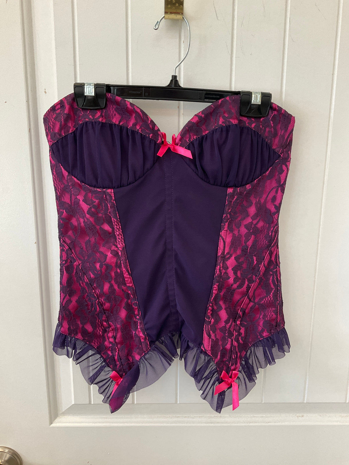Purple and pink Corset with lace