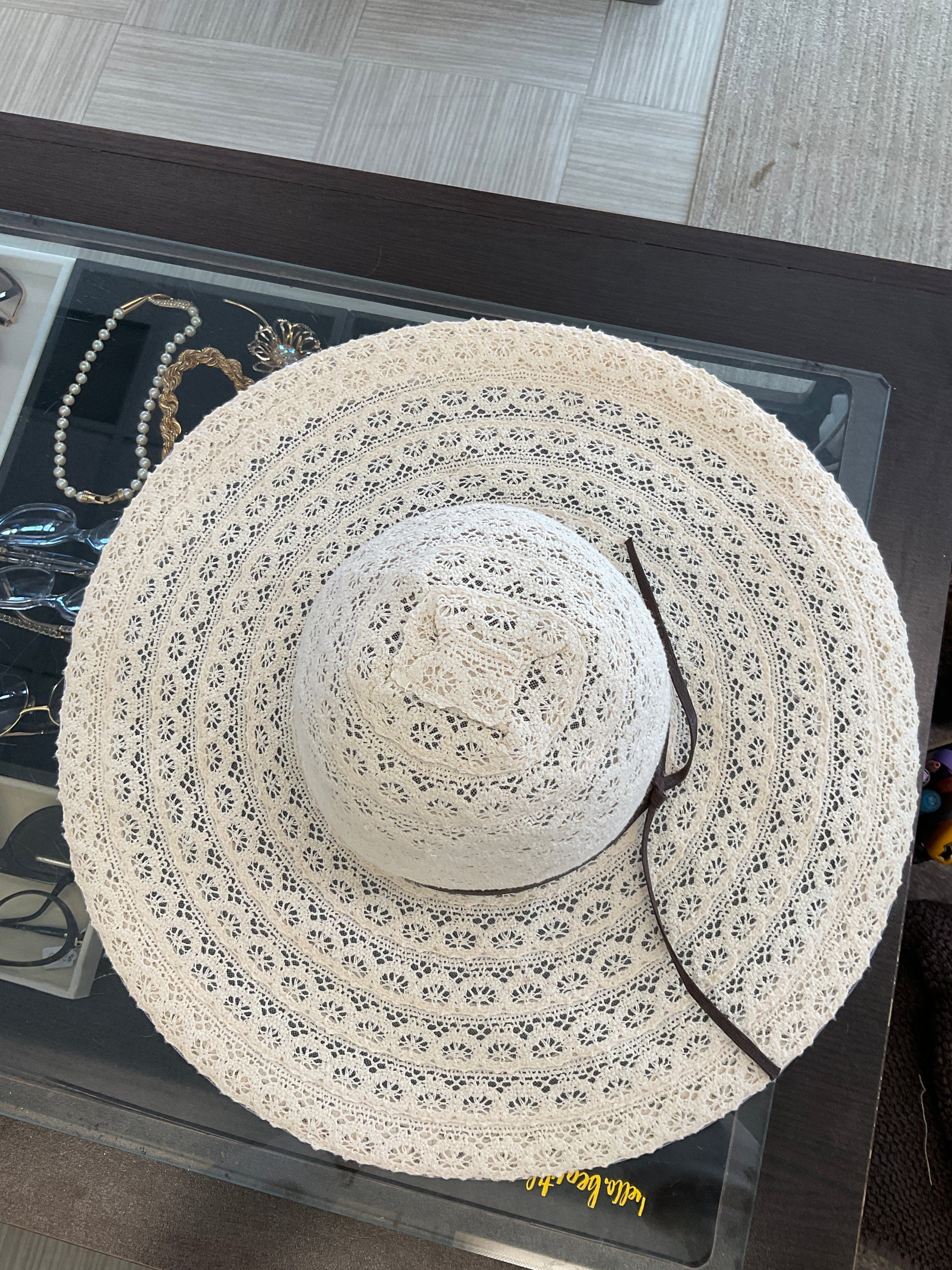 Crochet floppy sunhat