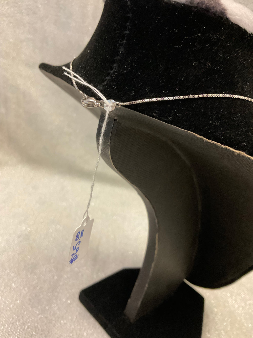 Diamond pendant silver necklace