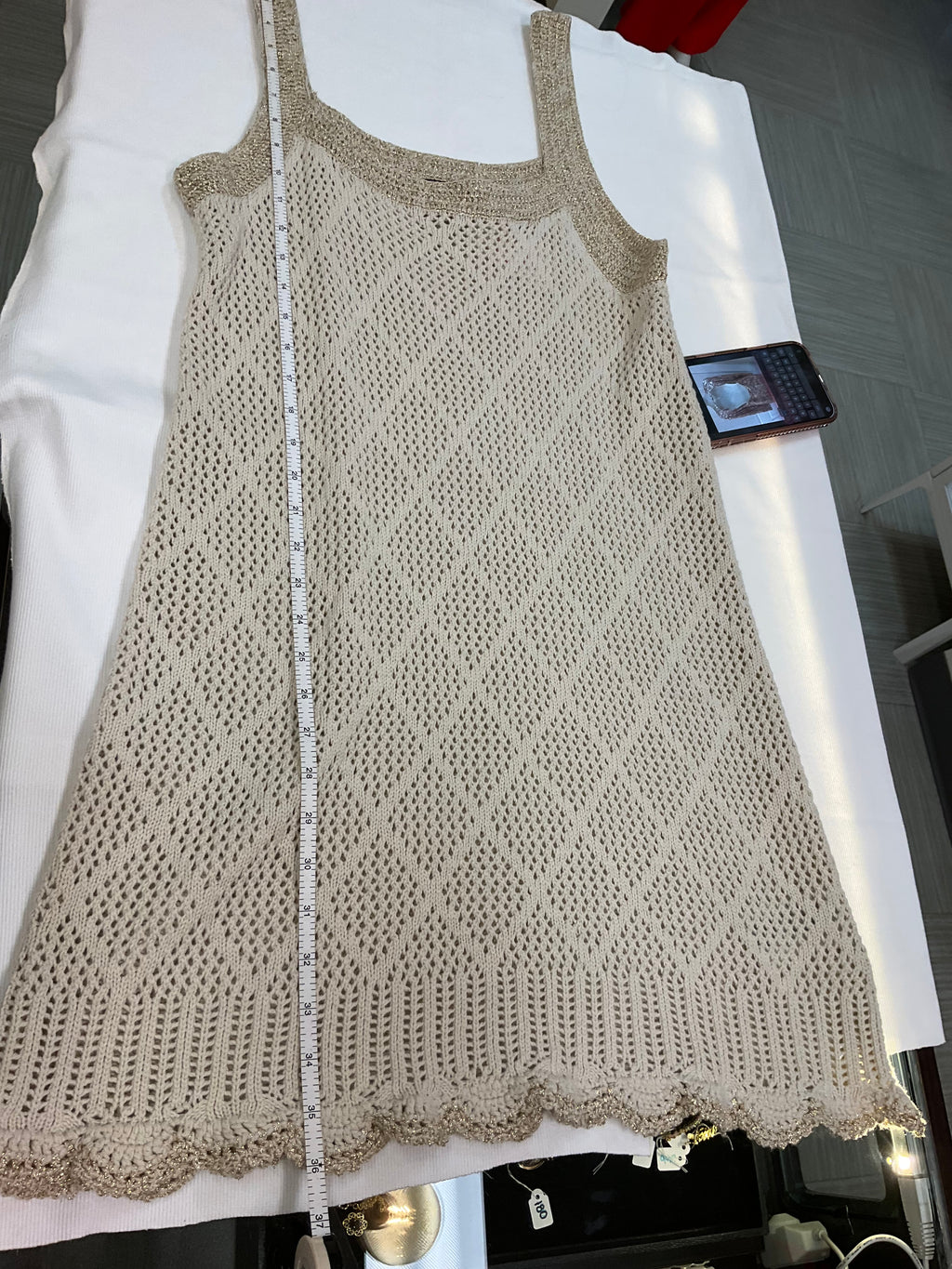 Venus crochet Dress beach cover up size large