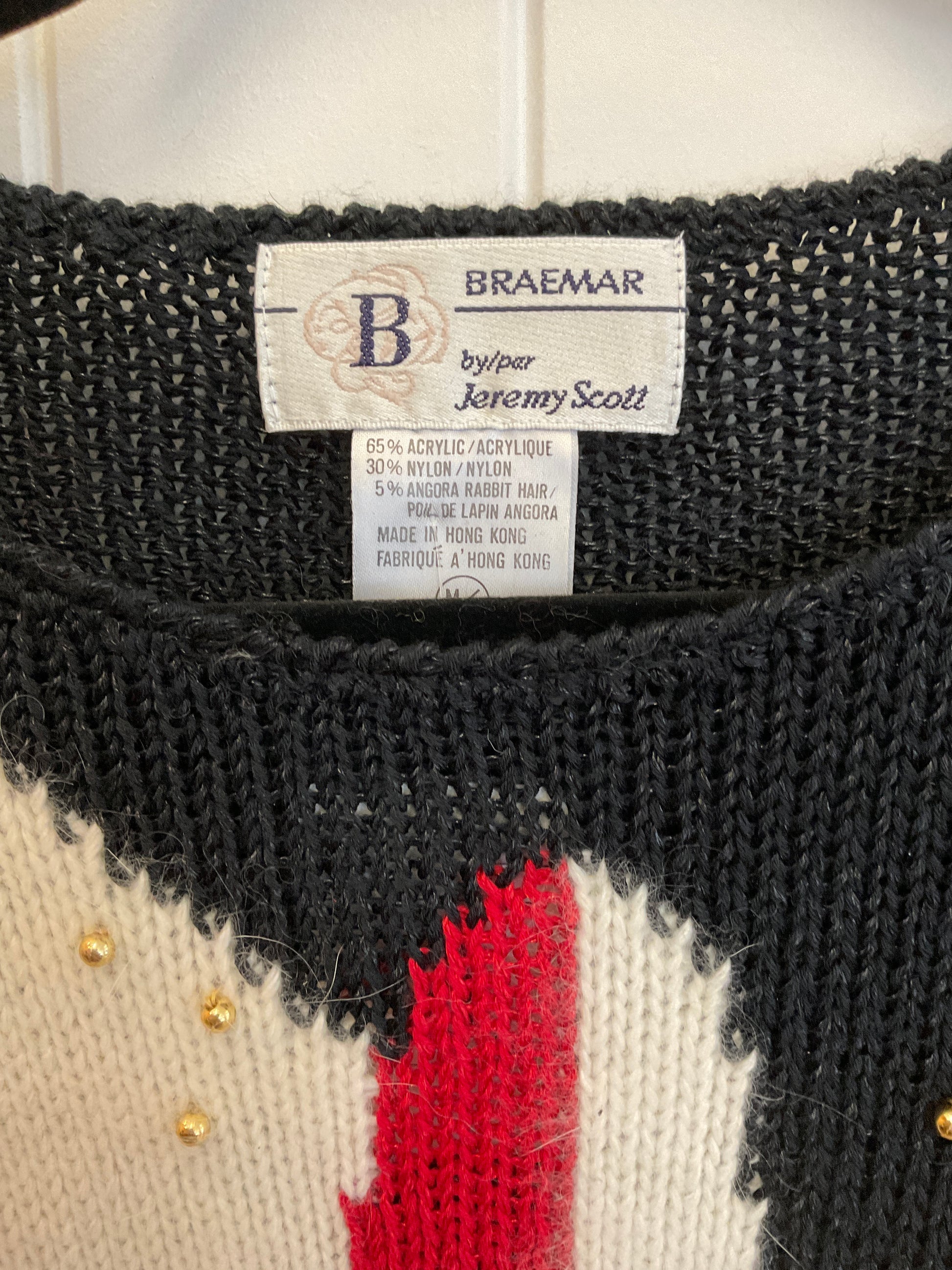 Jeremy Scott knitwear sweater size medium