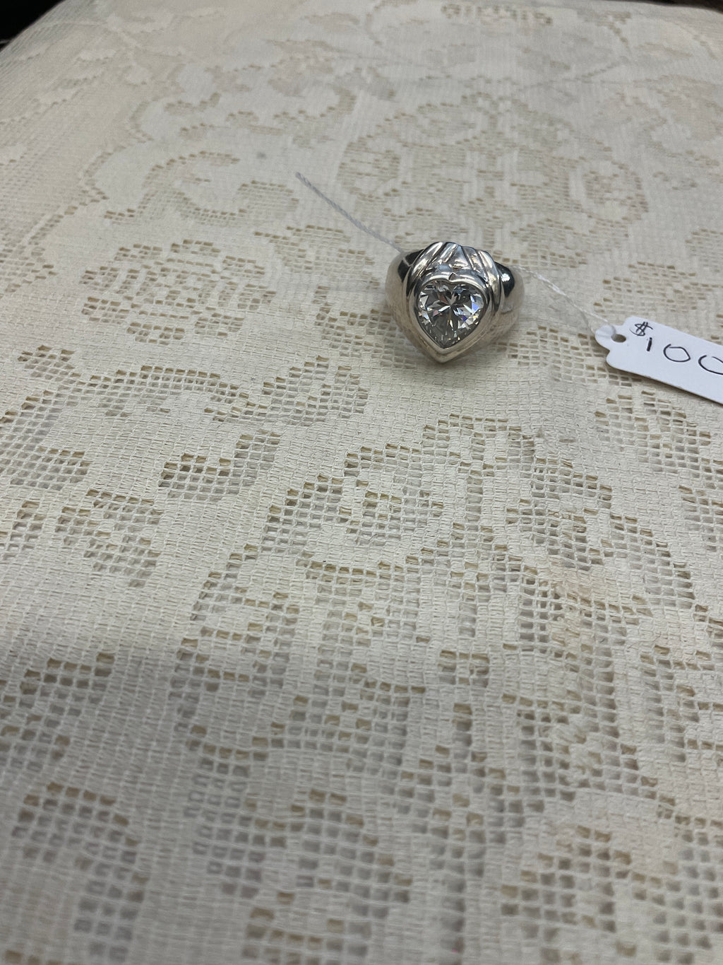 Vintage Silver 925 heart ring