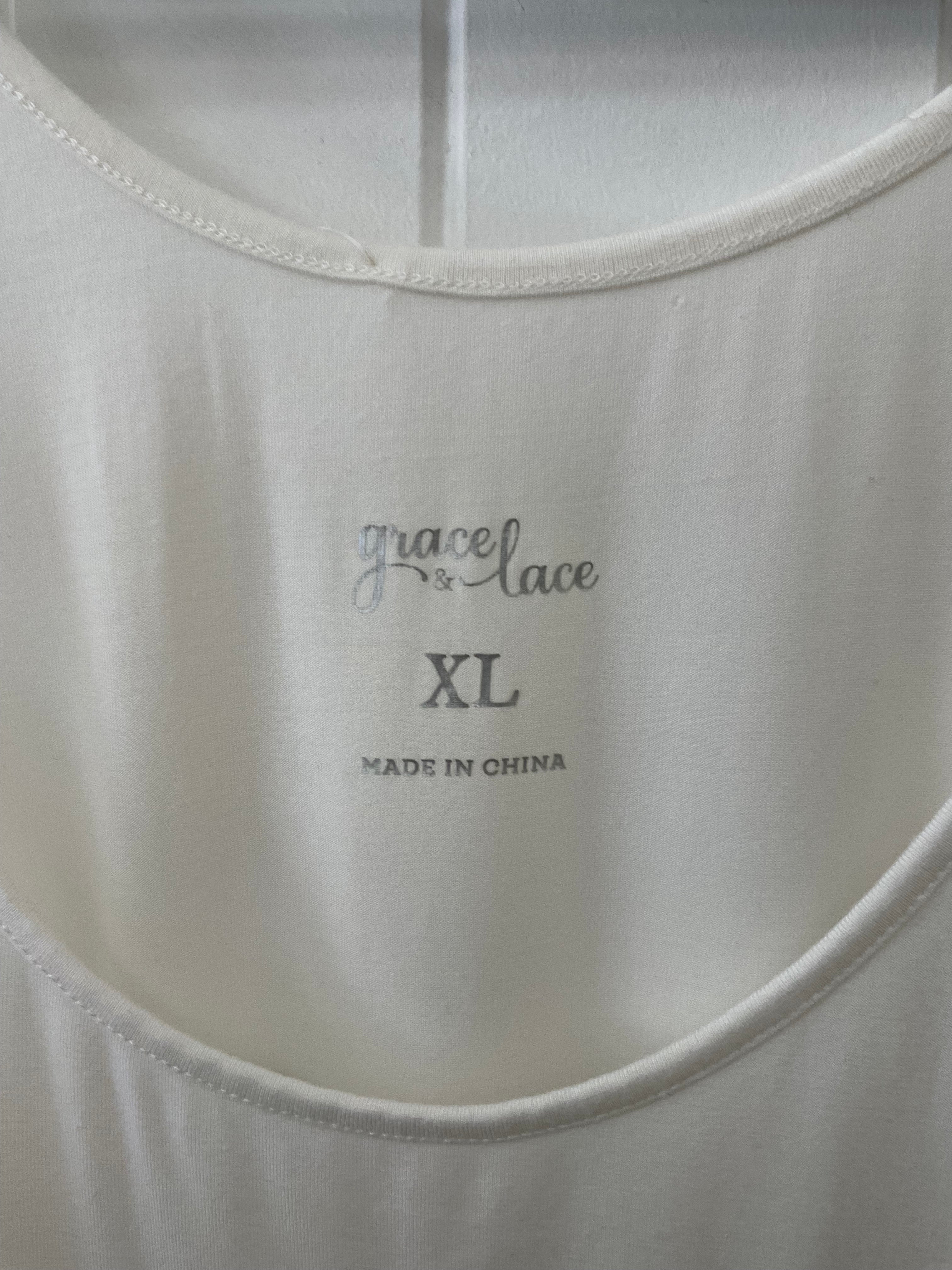 White grace and lace dress