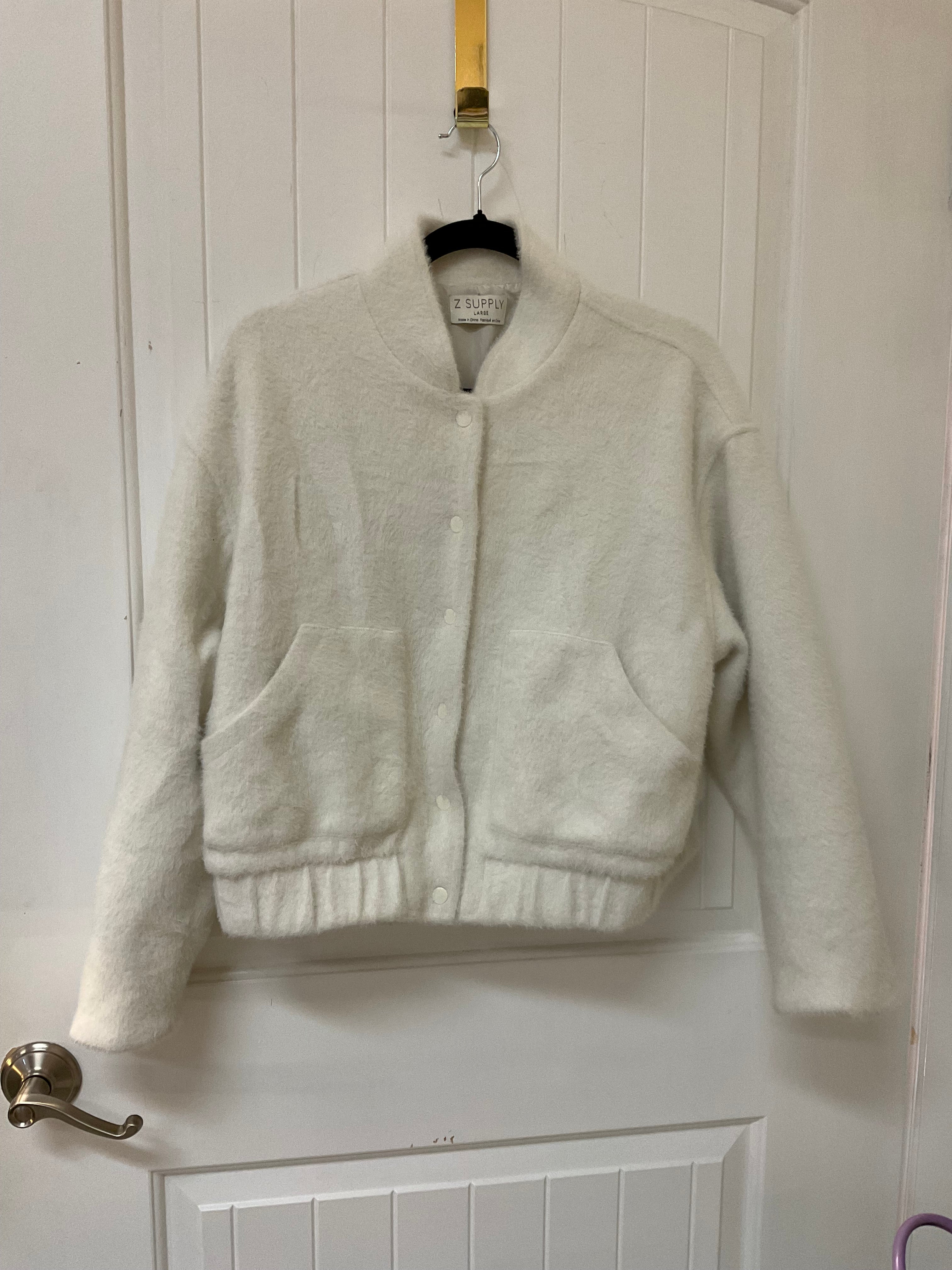 White Z supply sweater