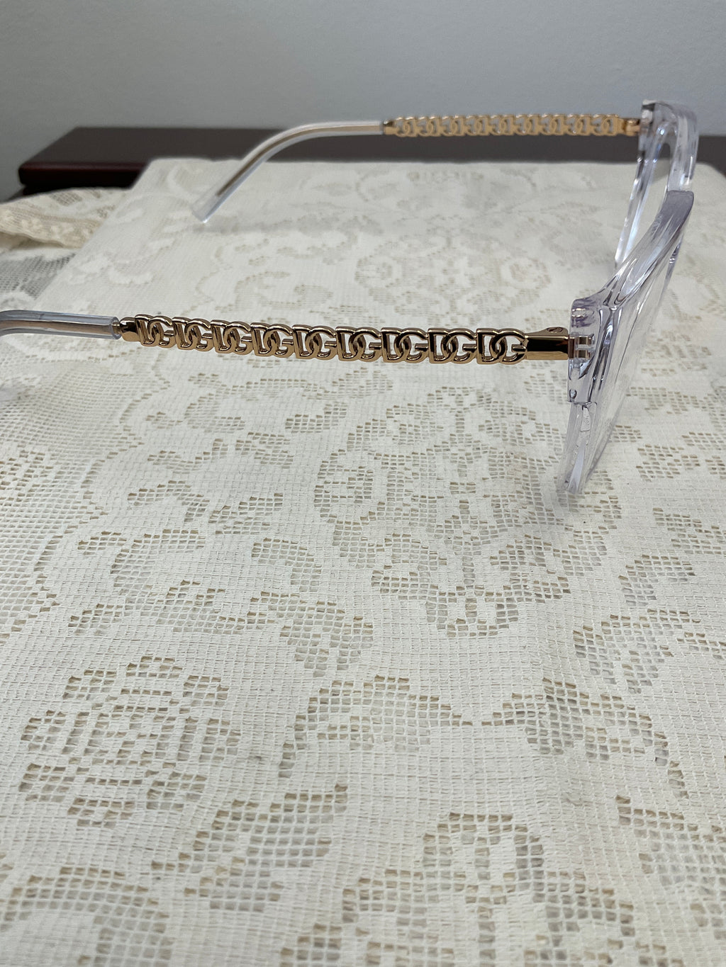 DOLCE & GABBANA clear glasses