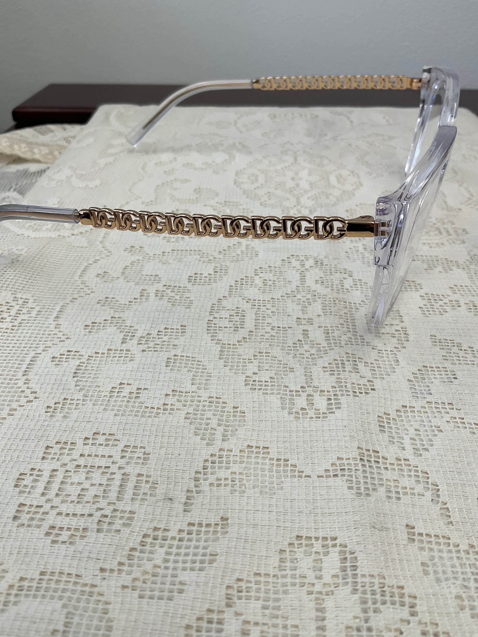 DOLCE & GABBANA clear glasses