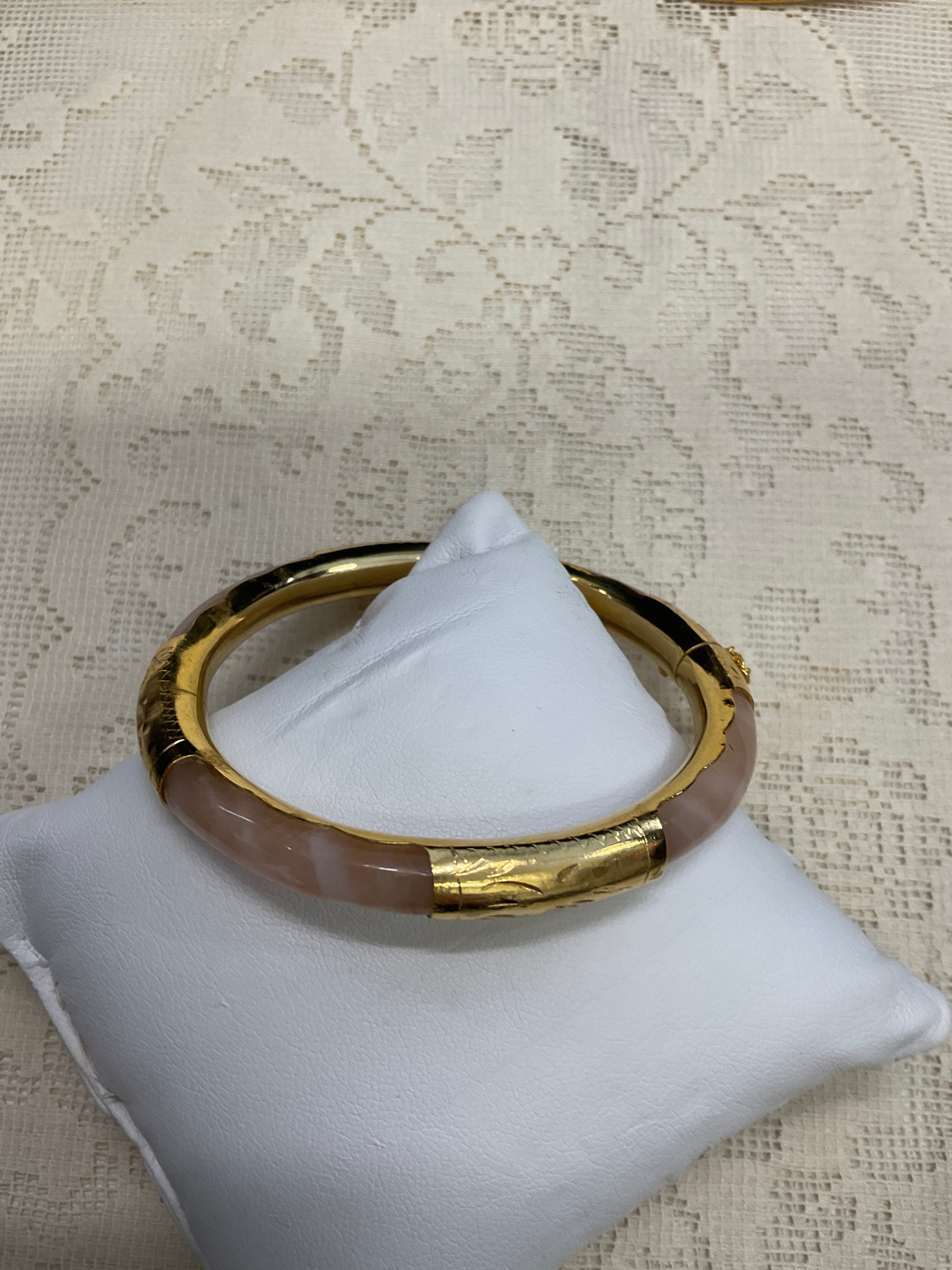 Pink and gold Bangle
