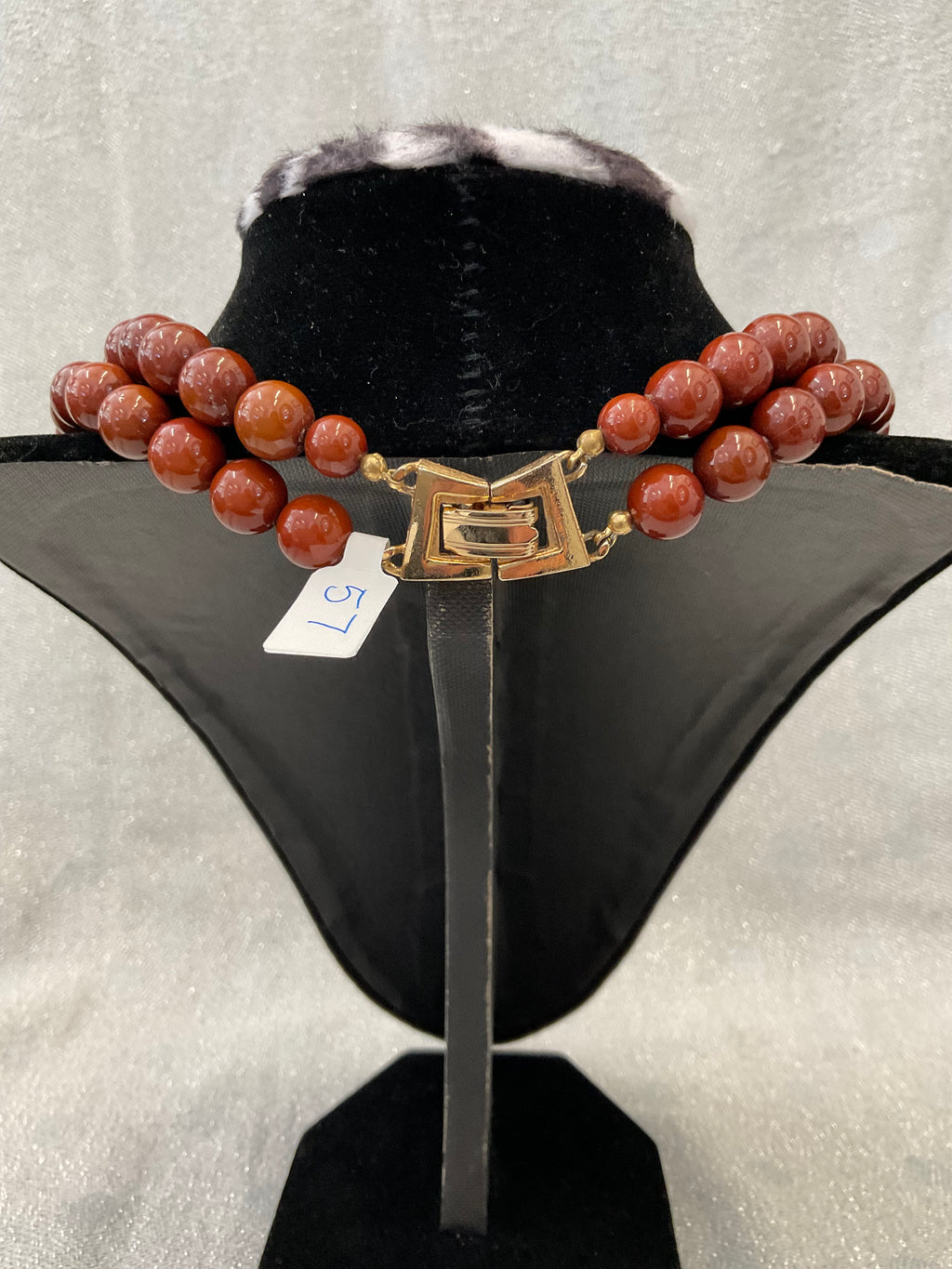 Plastic beaded necklace