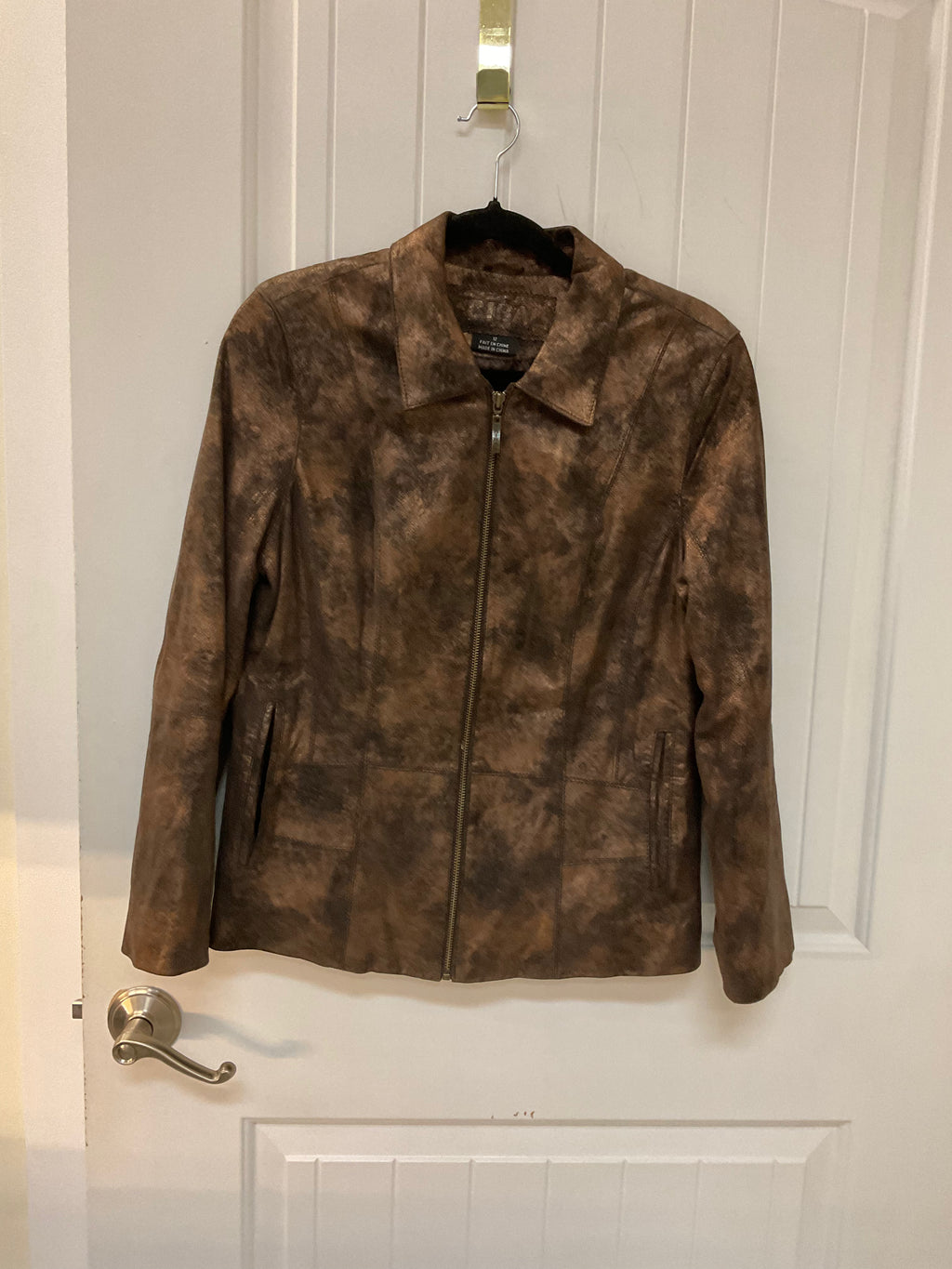 Brown Faux Suede Jacket from Tribal