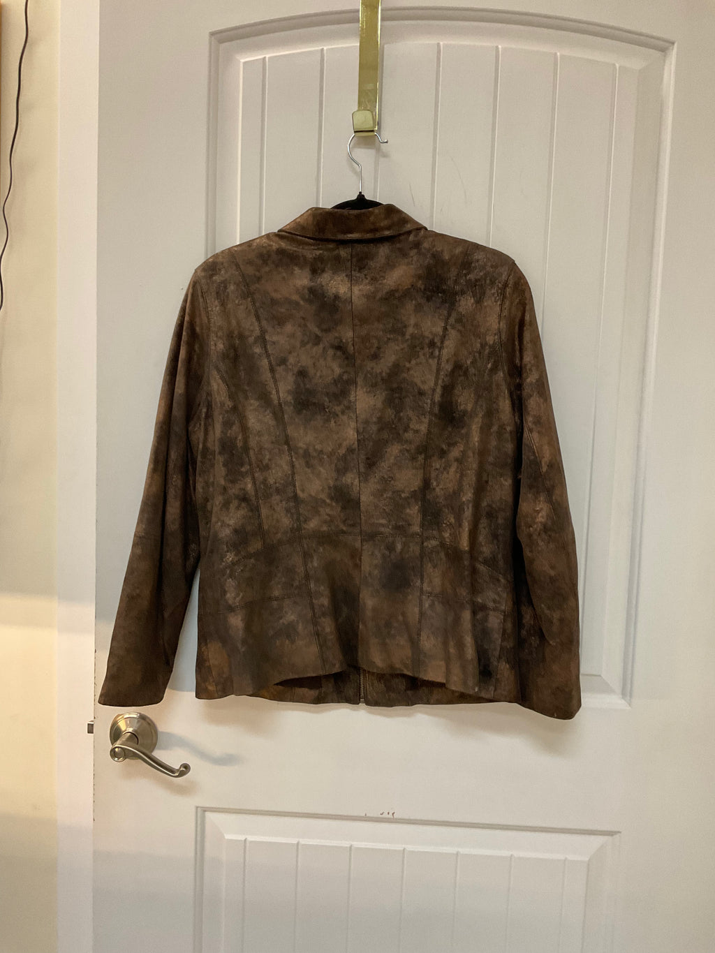 Brown Faux Suede Jacket from Tribal