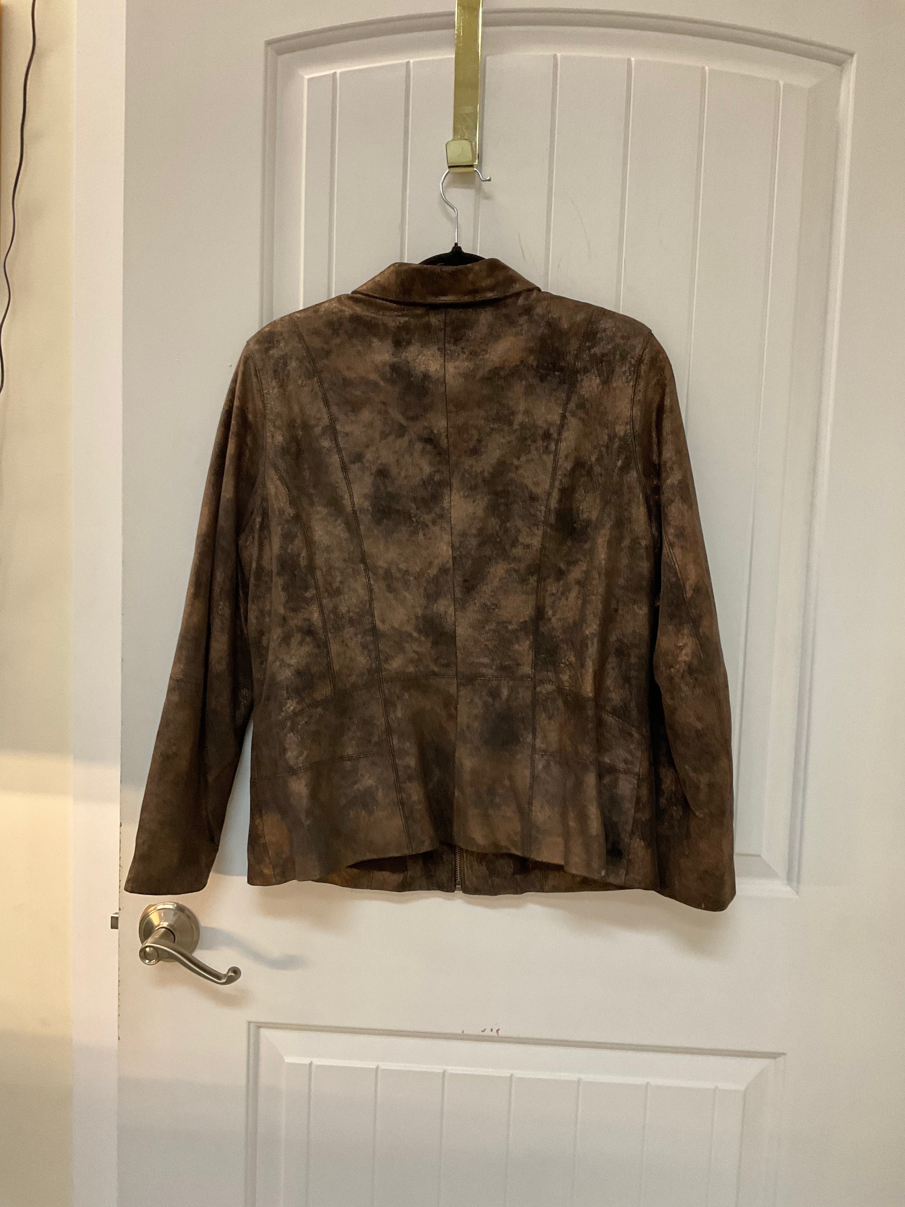 Brown Faux Suede Jacket from Tribal