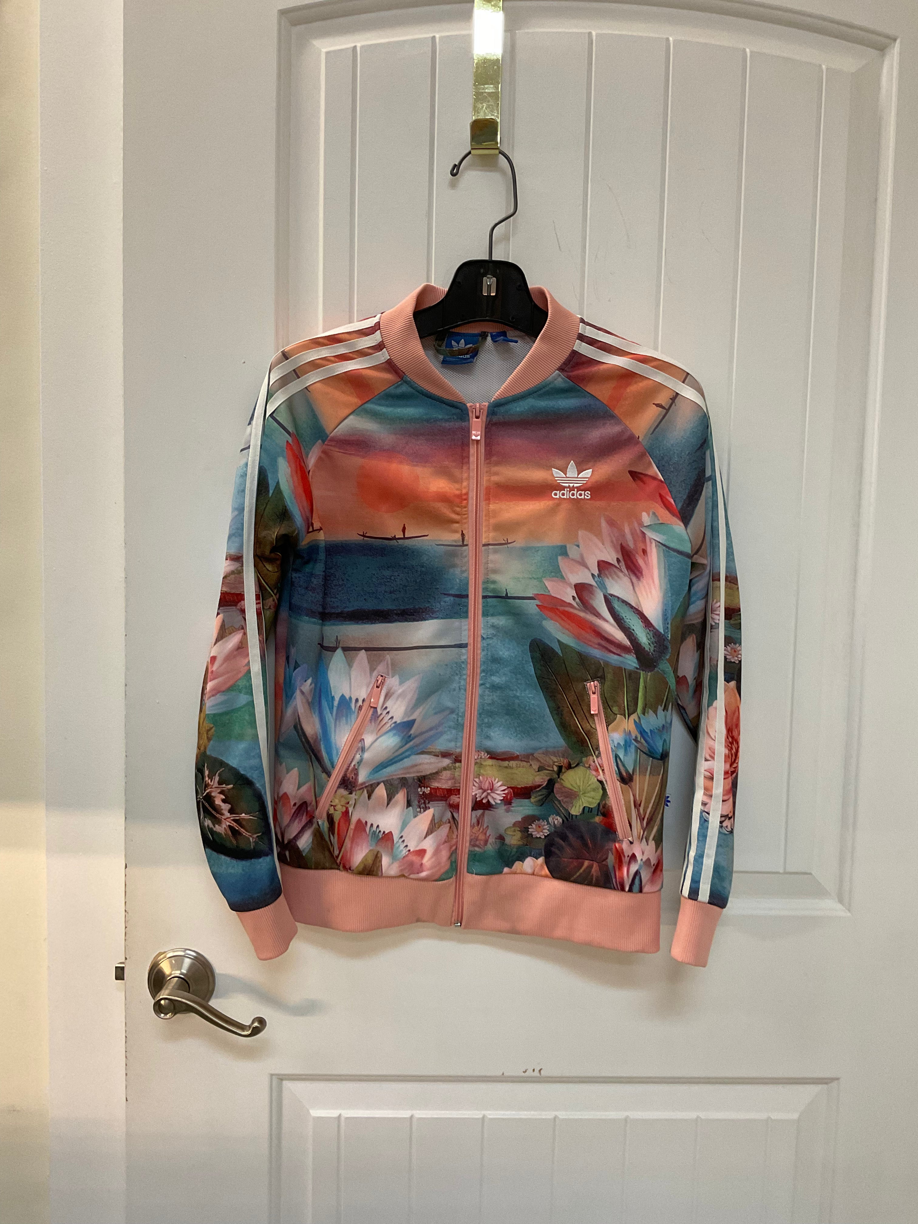 Vibrant adidas track jacket