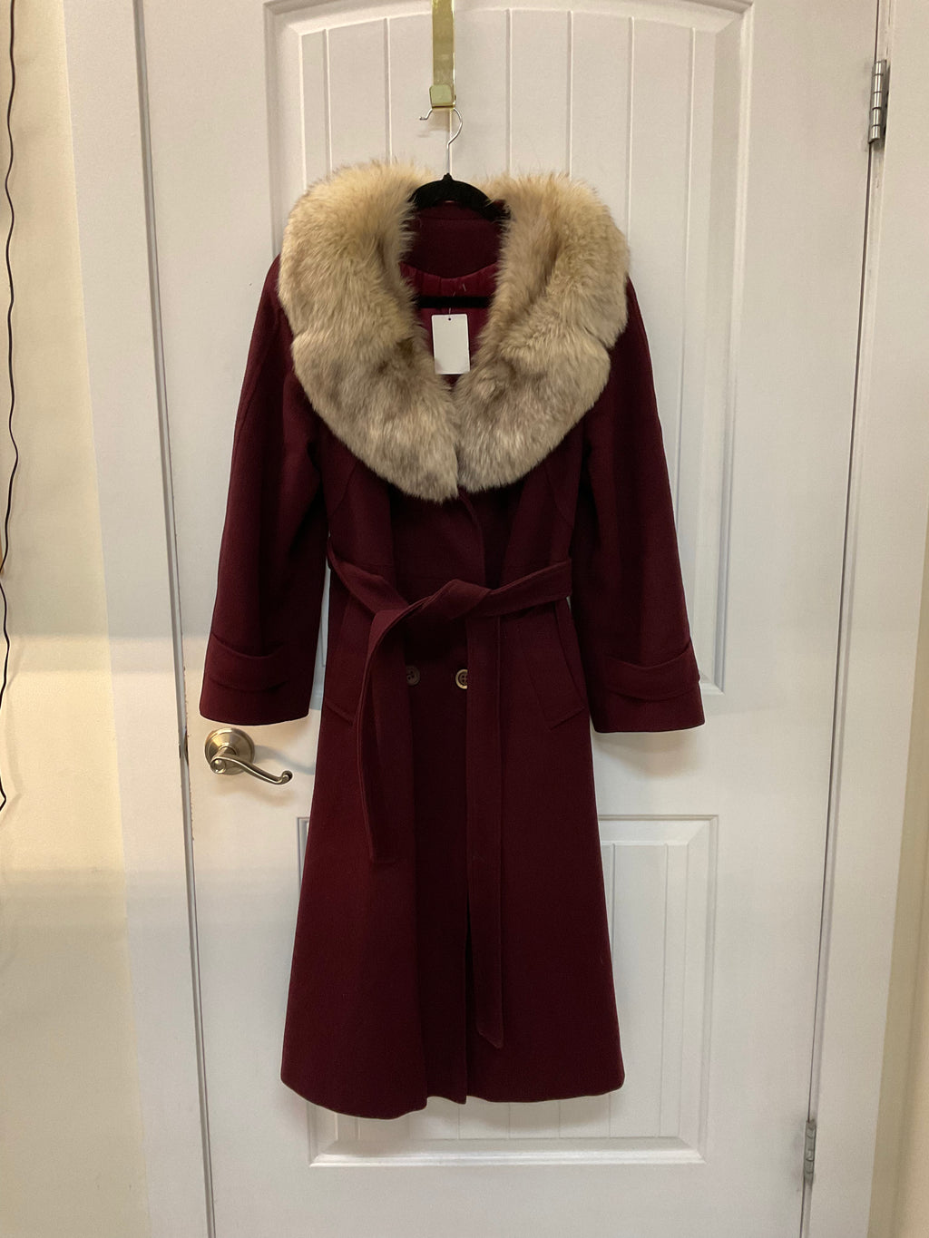 Burgundy vintage women’s coat